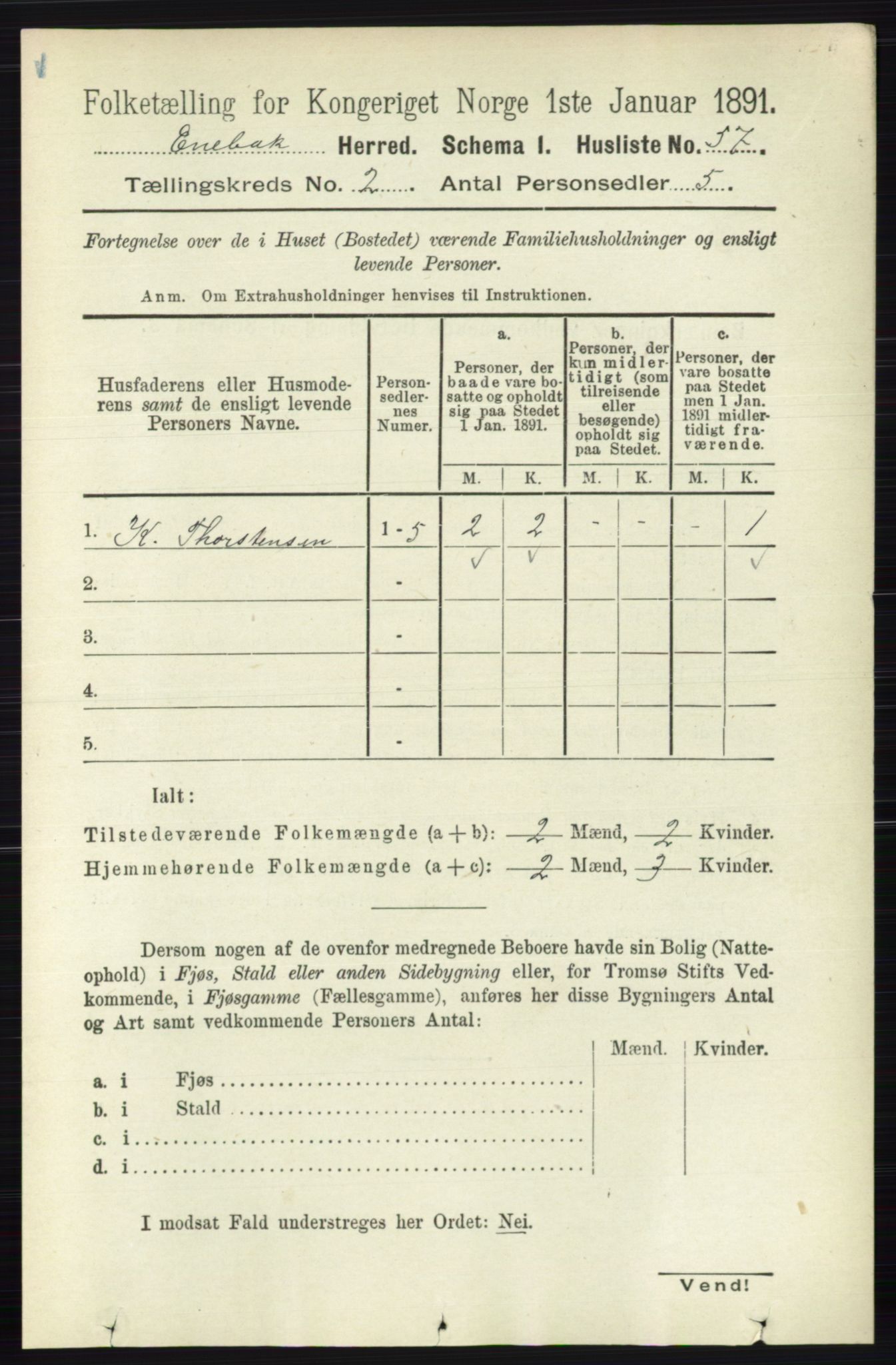 RA, 1891 census for 0229 Enebakk, 1891, p. 763