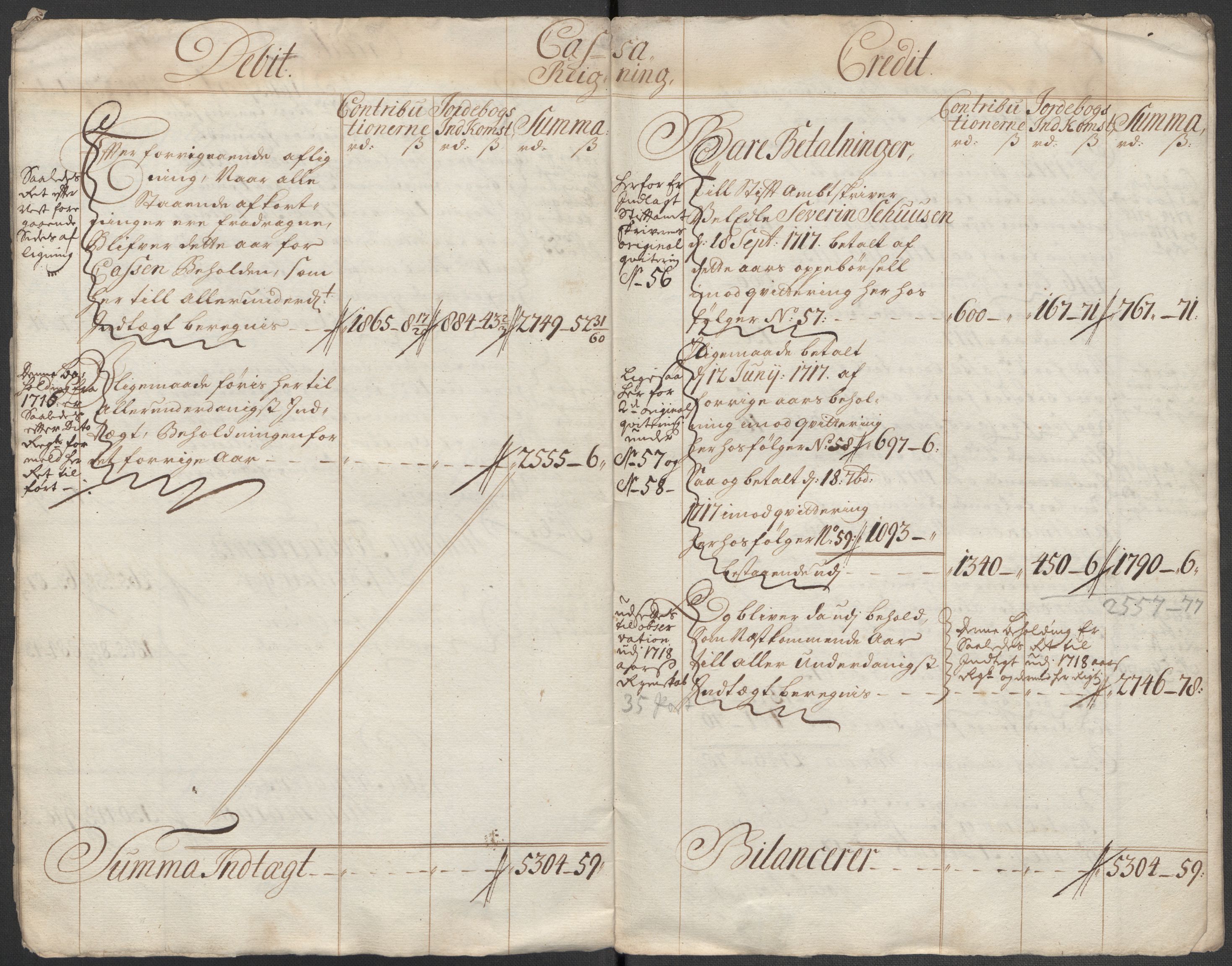 Rentekammeret inntil 1814, Reviderte regnskaper, Fogderegnskap, AV/RA-EA-4092/R67/L4683: Fogderegnskap Vesterålen, Andenes og Lofoten, 1717, p. 14