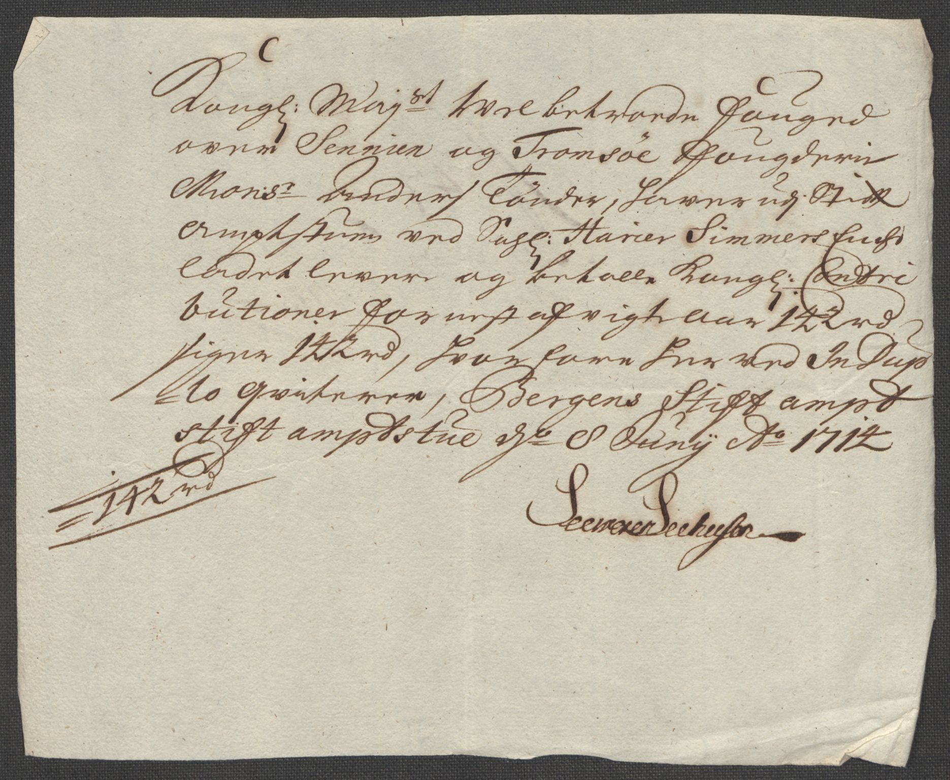 Rentekammeret inntil 1814, Reviderte regnskaper, Fogderegnskap, AV/RA-EA-4092/R68/L4759: Fogderegnskap Senja og Troms, 1713, p. 223