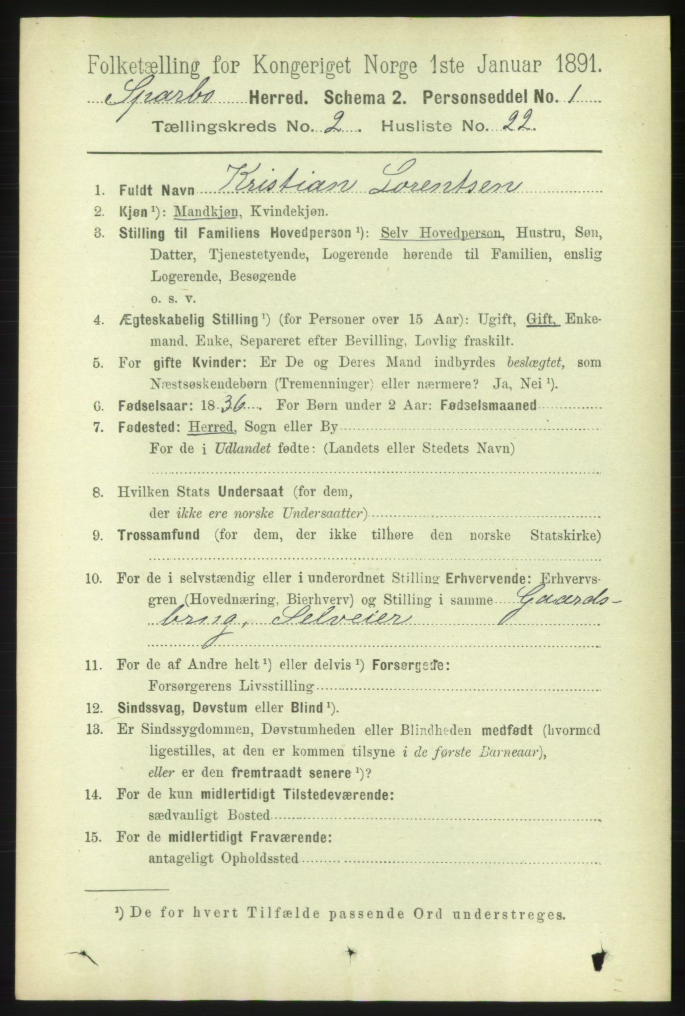 RA, 1891 census for 1731 Sparbu, 1891, p. 782