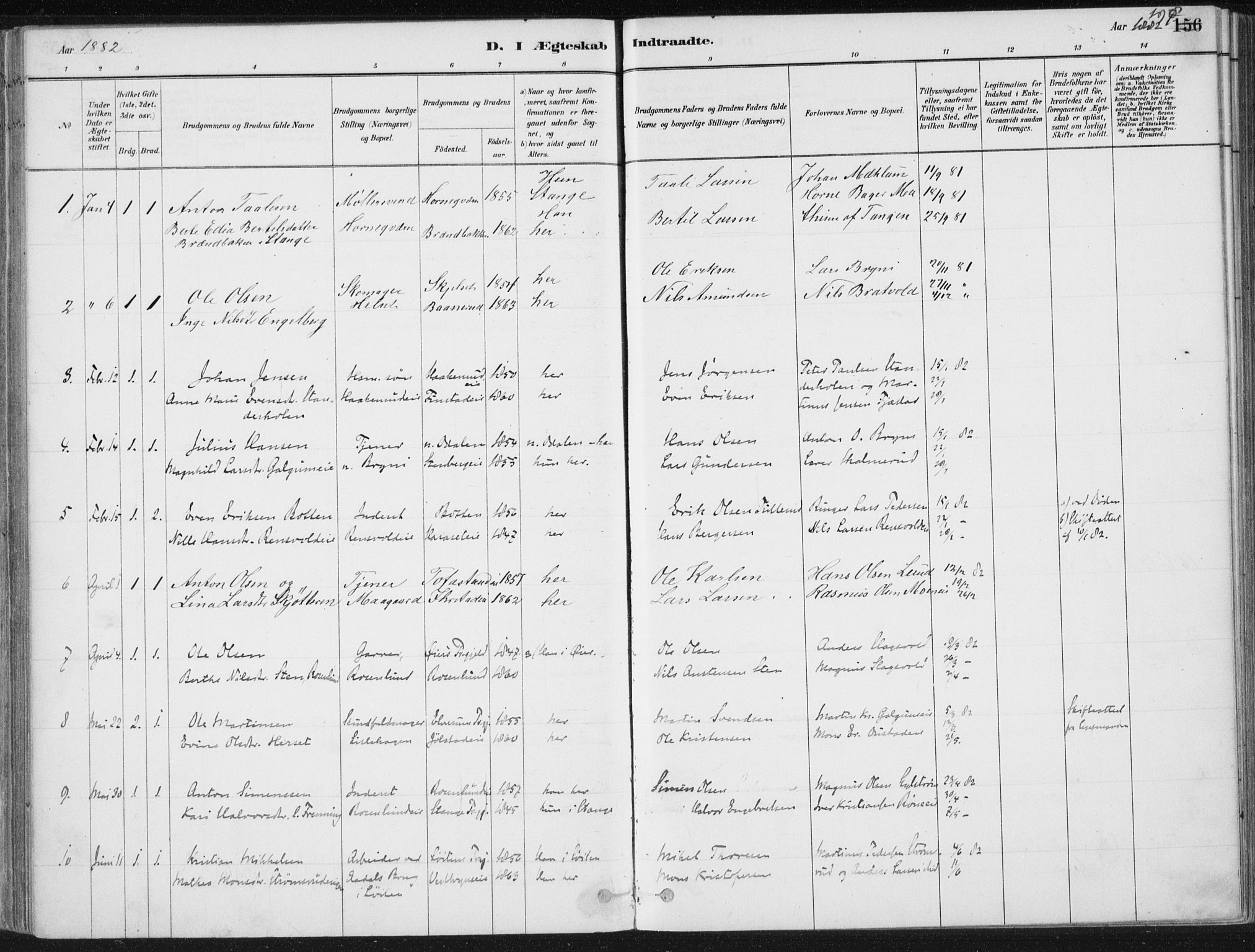 Romedal prestekontor, AV/SAH-PREST-004/K/L0010: Parish register (official) no. 10, 1880-1895, p. 198