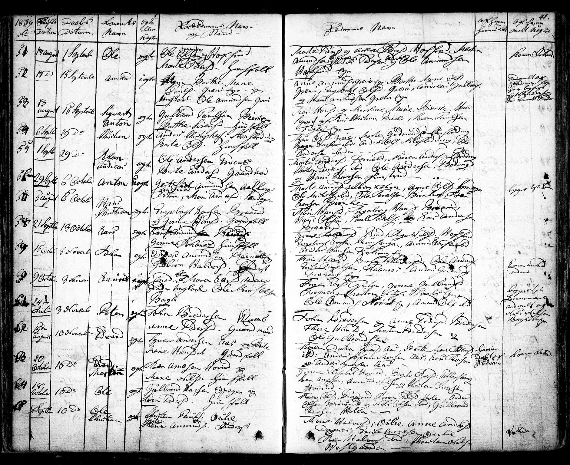 Nes prestekontor Kirkebøker, AV/SAO-A-10410/F/Fa/L0006: Parish register (official) no. I 6, 1833-1845, p. 41