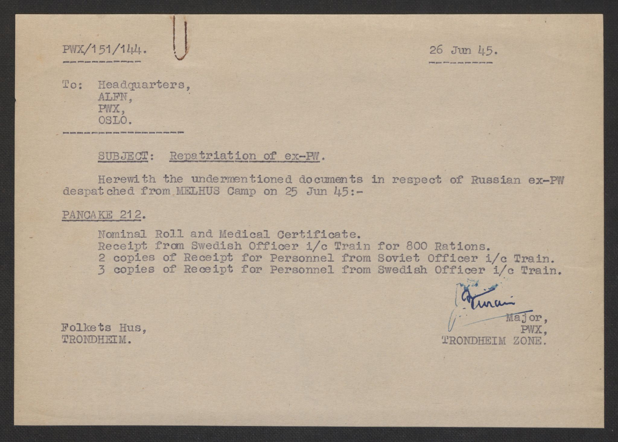 Flyktnings- og fangedirektoratet, Repatrieringskontoret, AV/RA-S-1681/D/Db/L0017: Displaced Persons (DPs) og sivile tyskere, 1945-1948, p. 122