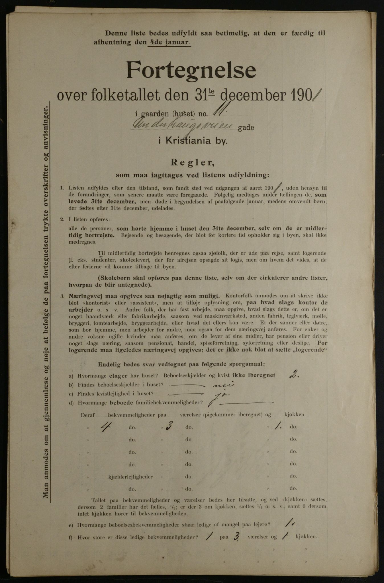 OBA, Municipal Census 1901 for Kristiania, 1901, p. 18372