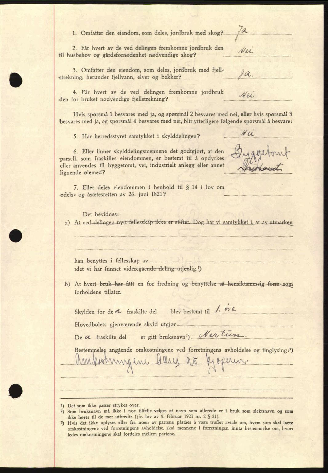 Nordmøre sorenskriveri, AV/SAT-A-4132/1/2/2Ca: Mortgage book no. A91, 1941-1942, Diary no: : 2043/1941