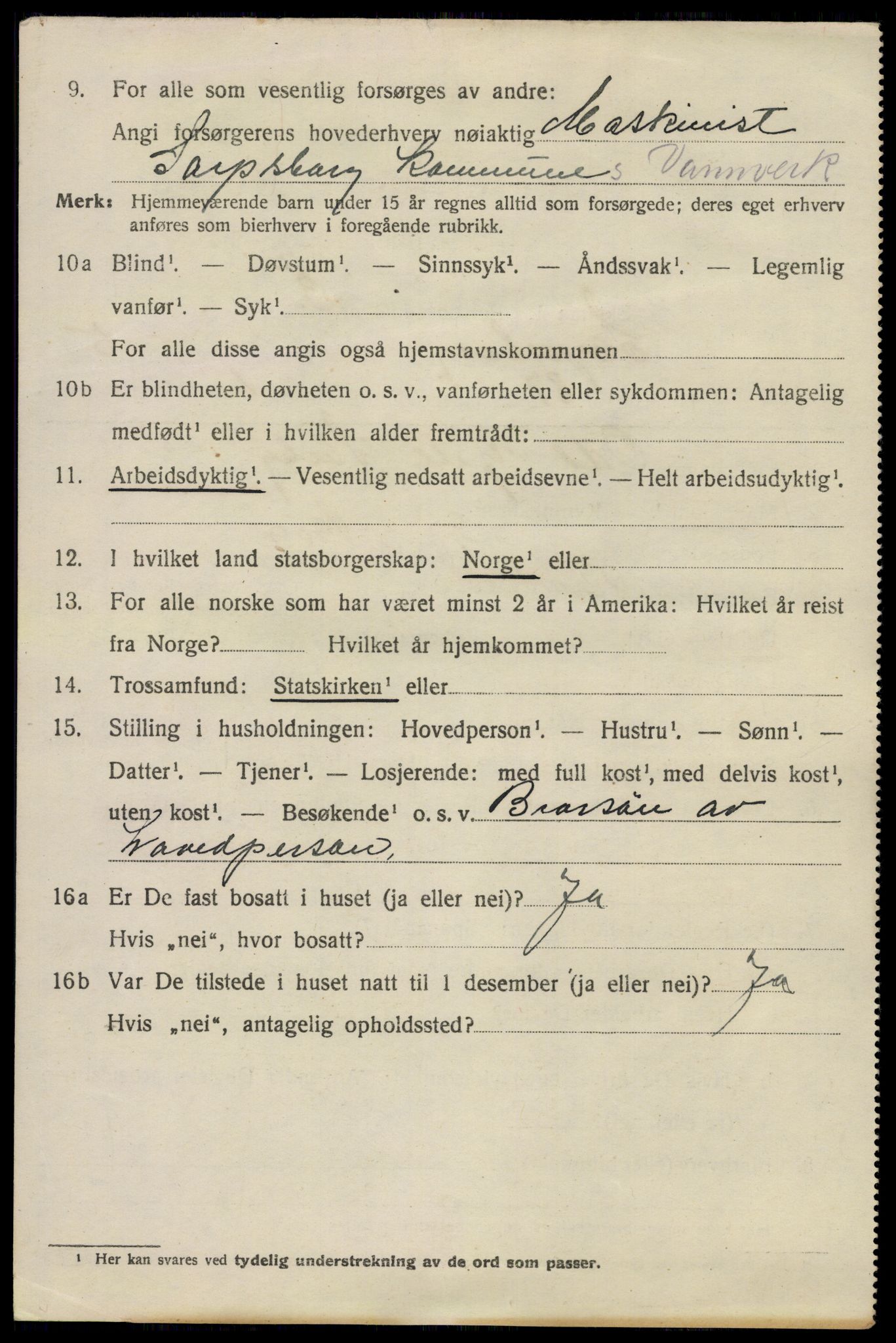 SAO, 1920 census for Sarpsborg, 1920, p. 14801