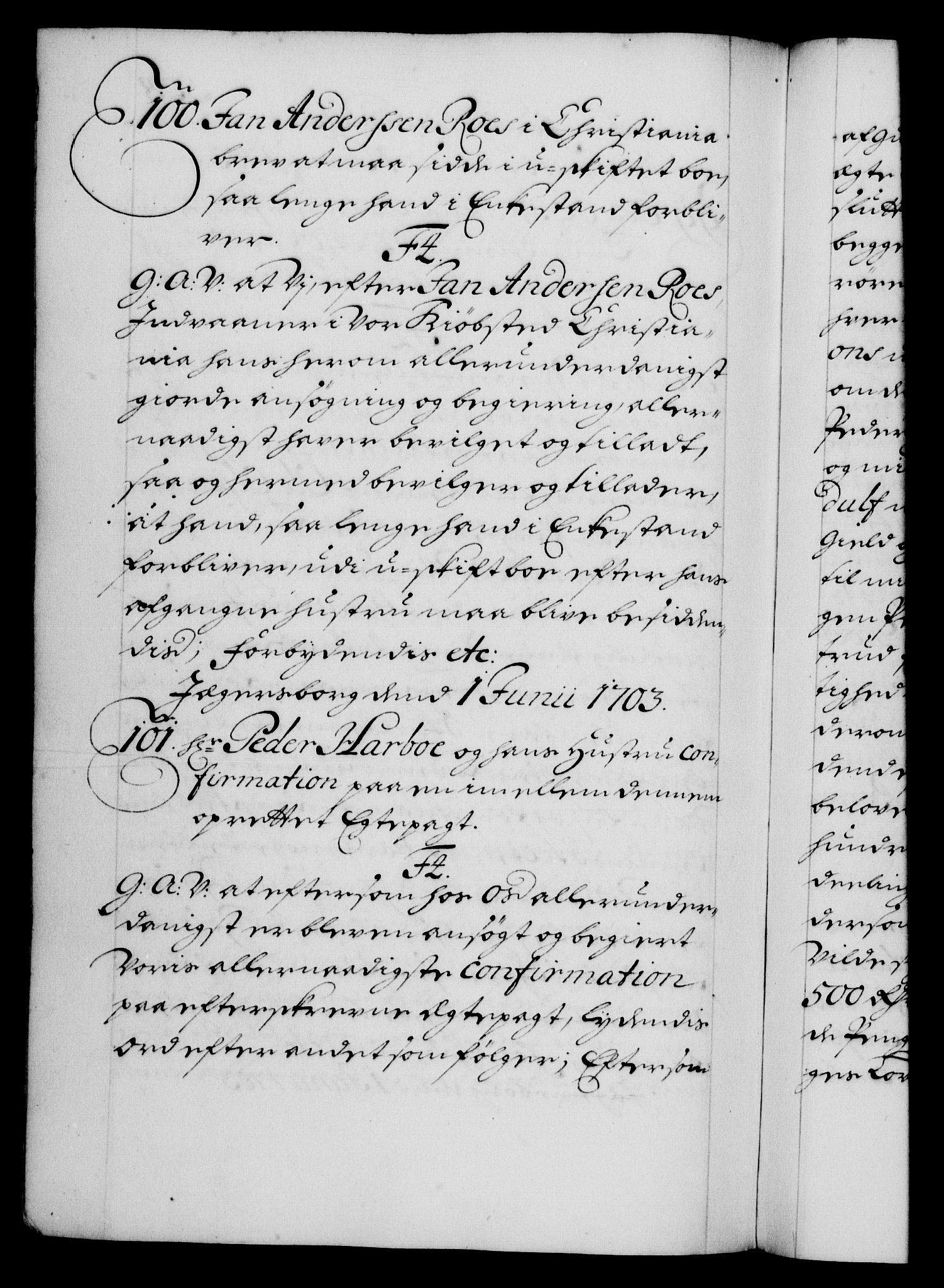 Danske Kanselli 1572-1799, AV/RA-EA-3023/F/Fc/Fca/Fcaa/L0018: Norske registre, 1699-1703, p. 508b