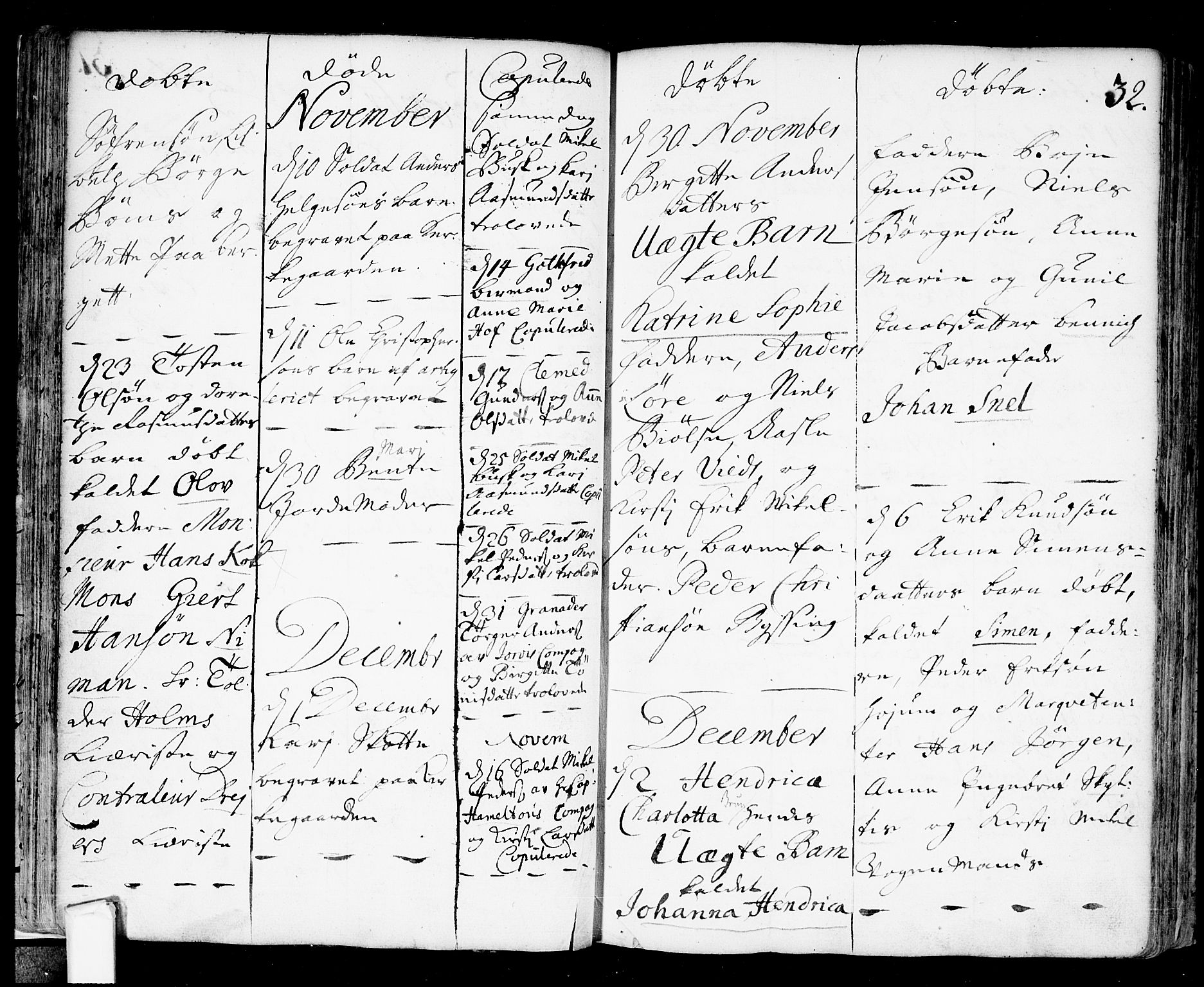 Fredrikstad prestekontor Kirkebøker, AV/SAO-A-11082/F/Fa/L0001: Parish register (official) no. 1, 1717-1731, p. 32