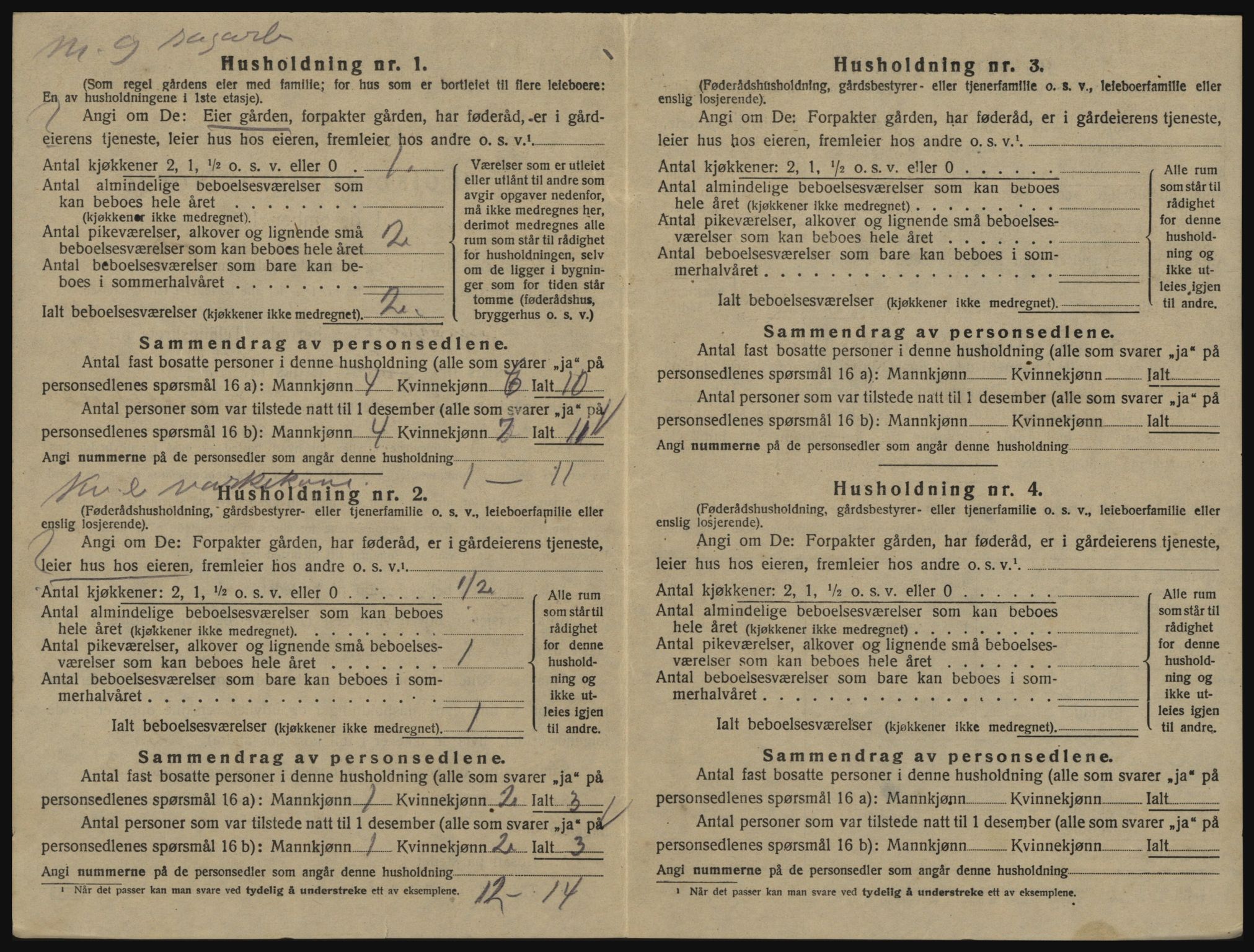 SAO, 1920 census for Glemmen, 1920, p. 1576