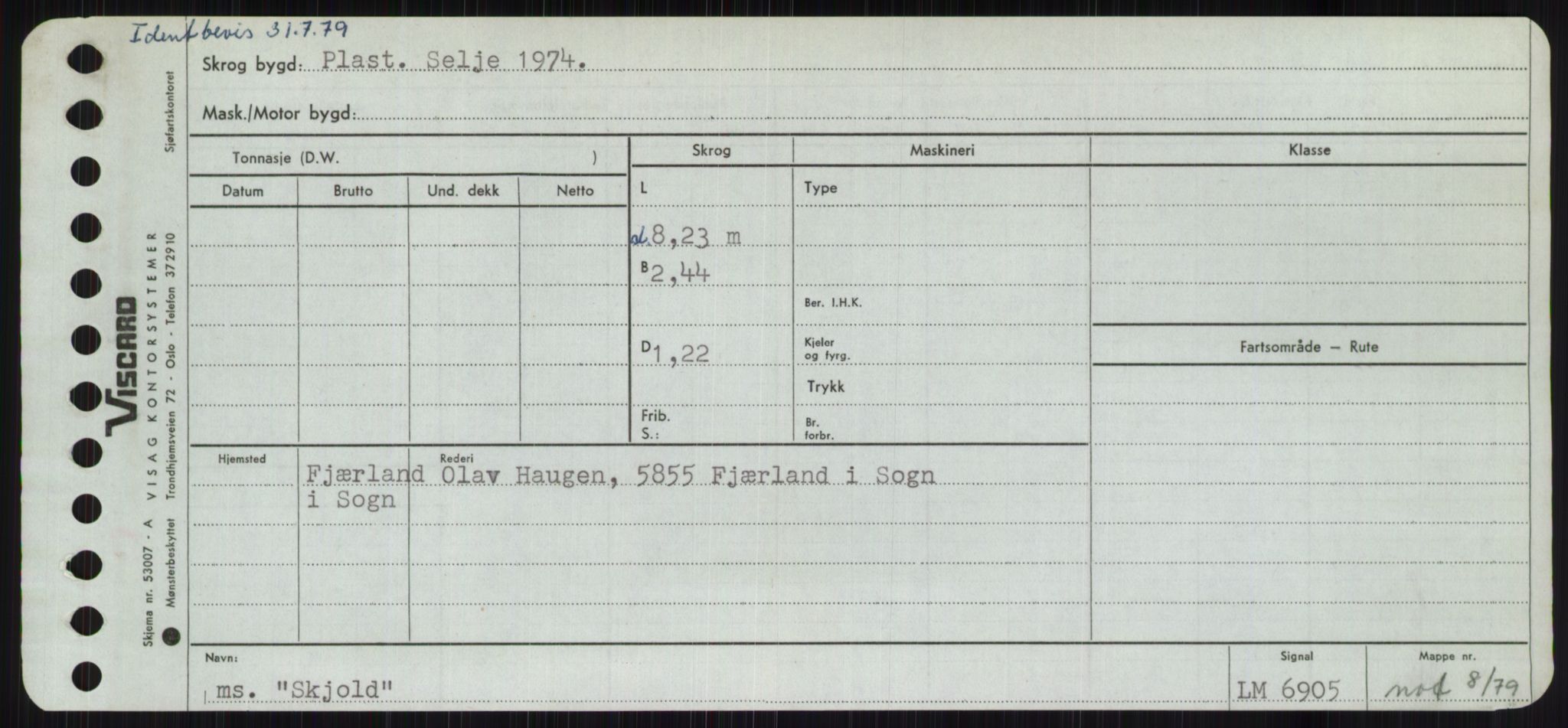 Sjøfartsdirektoratet med forløpere, Skipsmålingen, AV/RA-S-1627/H/Ha/L0005/0002: Fartøy, S-Sven / Fartøy, Skjo-Sven, p. 1