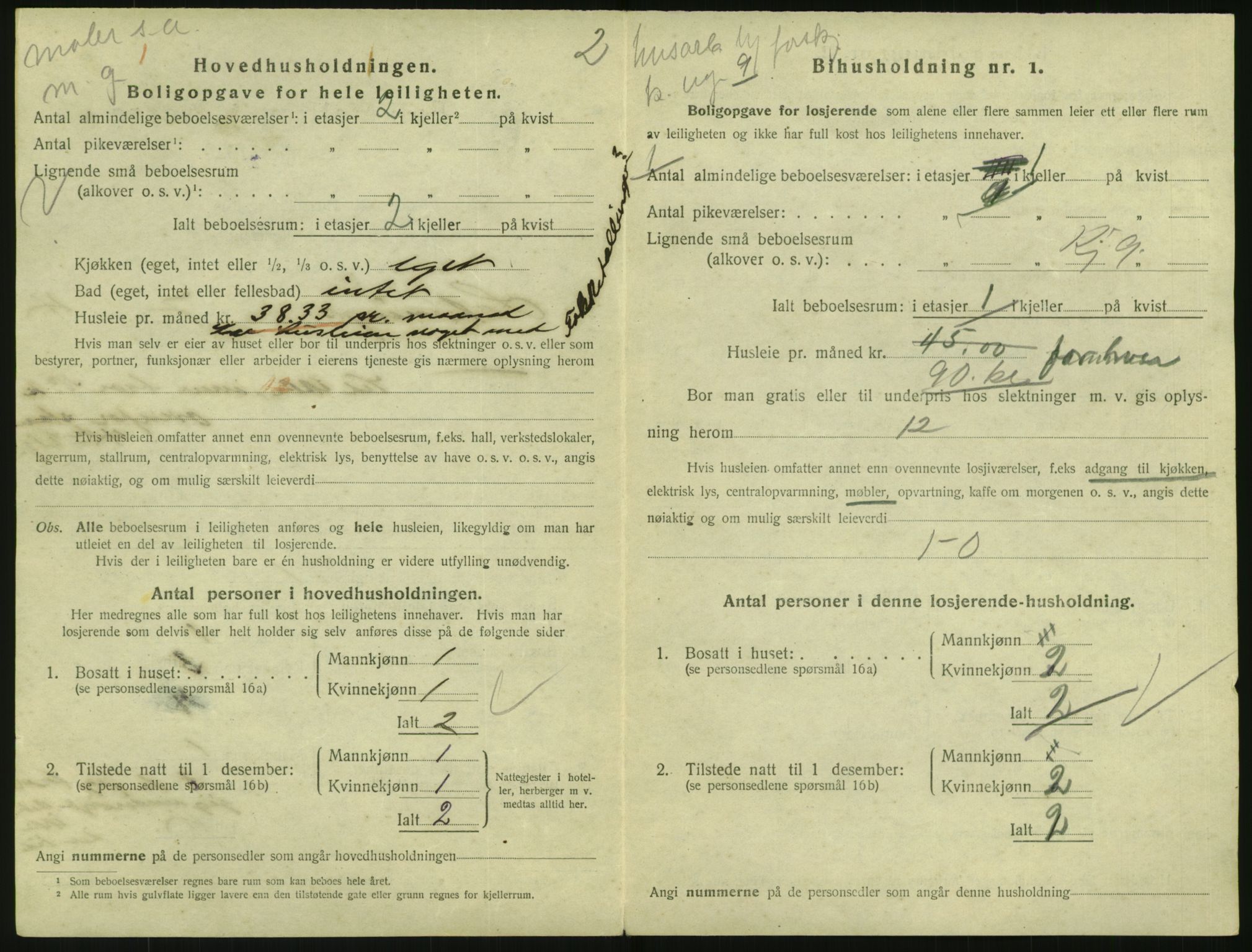 SAO, 1920 census for Kristiania, 1920, p. 93596