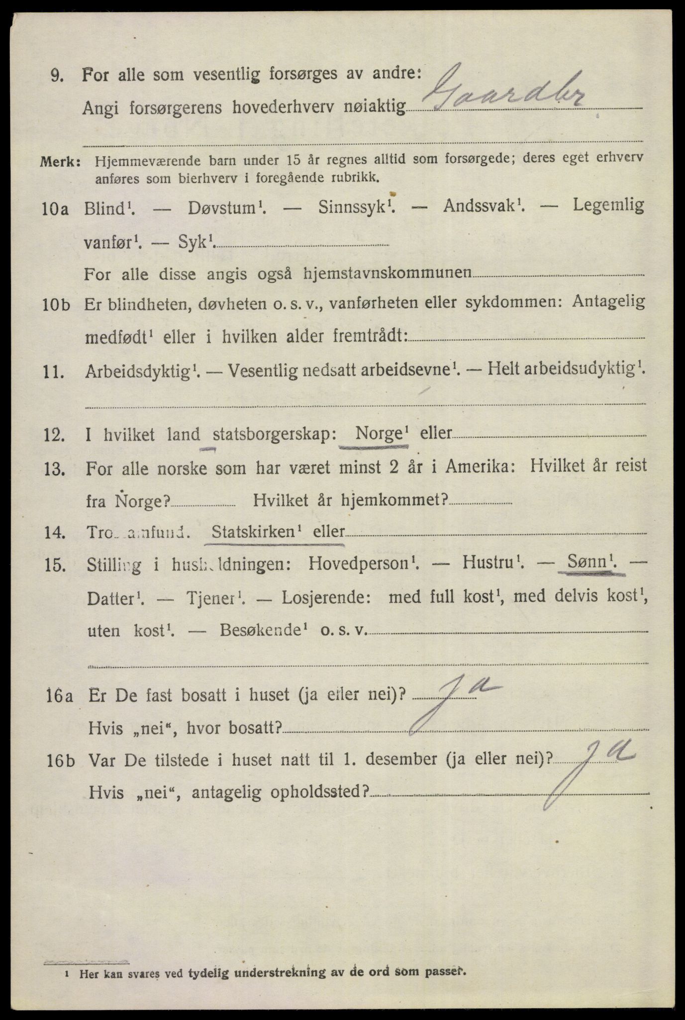 SAKO, 1920 census for Ål, 1920, p. 3383