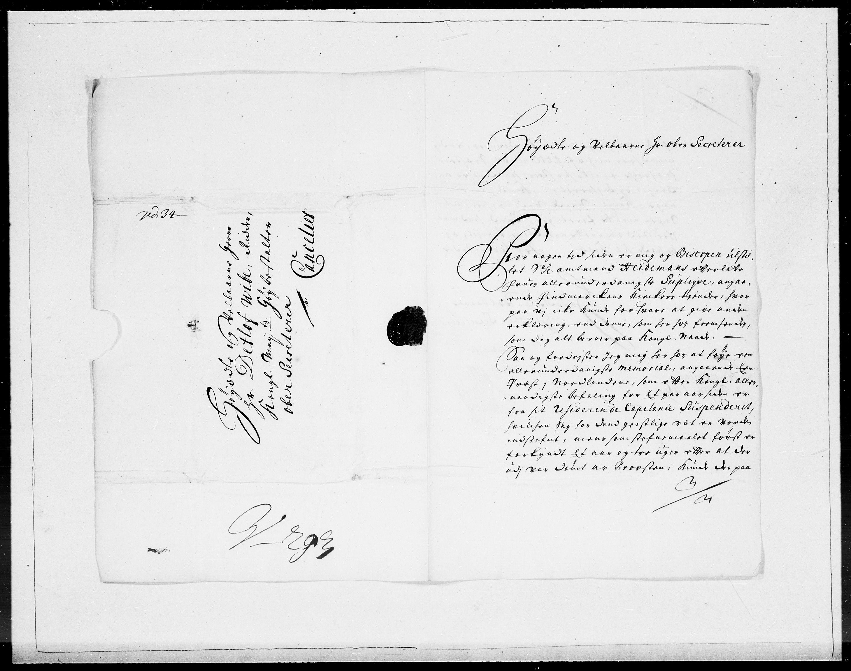 Danske Kanselli 1572-1799, AV/RA-EA-3023/F/Fc/Fcc/Fcca/L0060: Norske innlegg 1572-1799, Mgl. nov.-des., 1706, p. 179