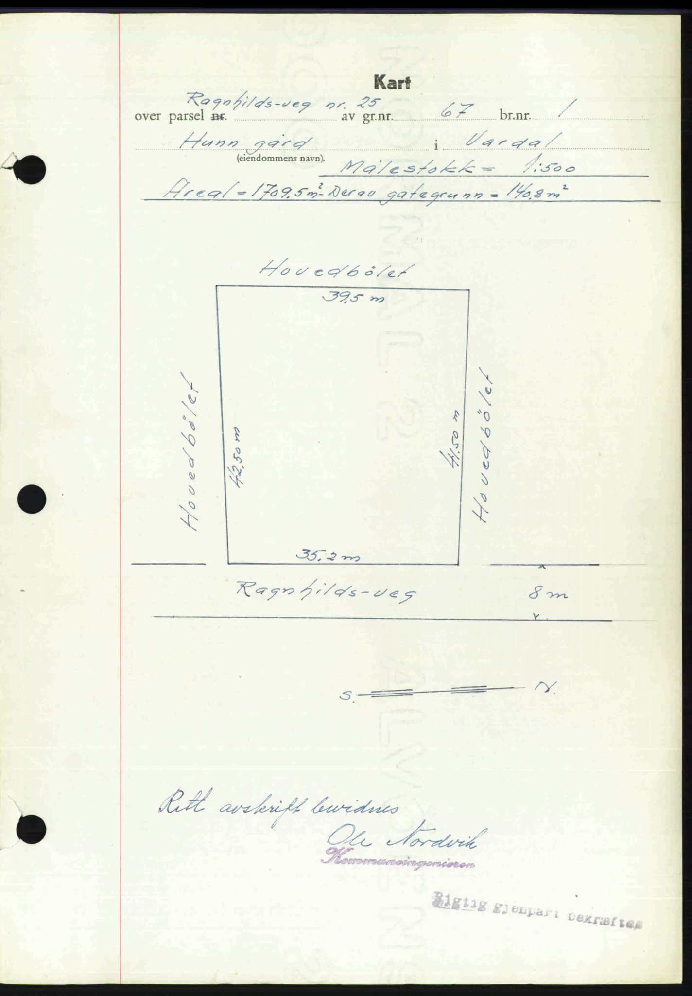 Toten tingrett, SAH/TING-006/H/Hb/Hbc/L0020: Mortgage book no. Hbc-20, 1948-1948, Diary no: : 2547/1948