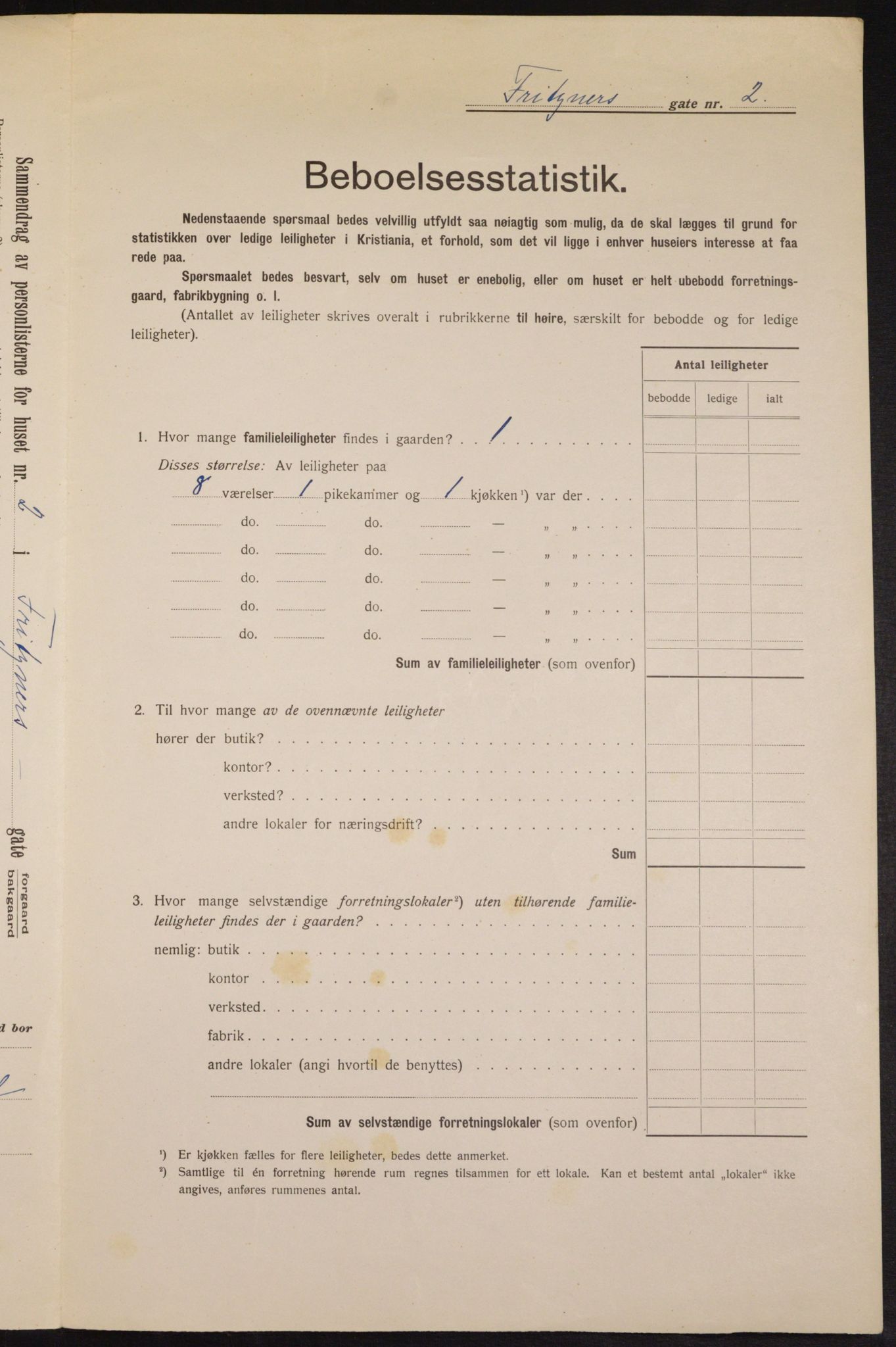 OBA, Municipal Census 1913 for Kristiania, 1913, p. 27208