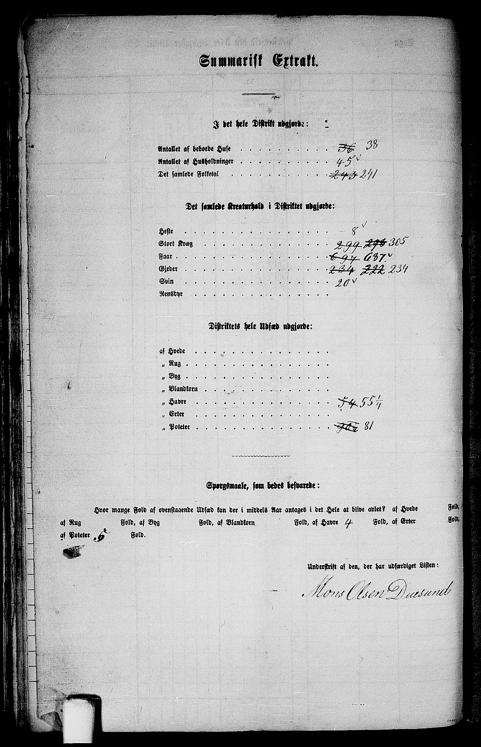 RA, 1865 census for Lindås, 1865, p. 81