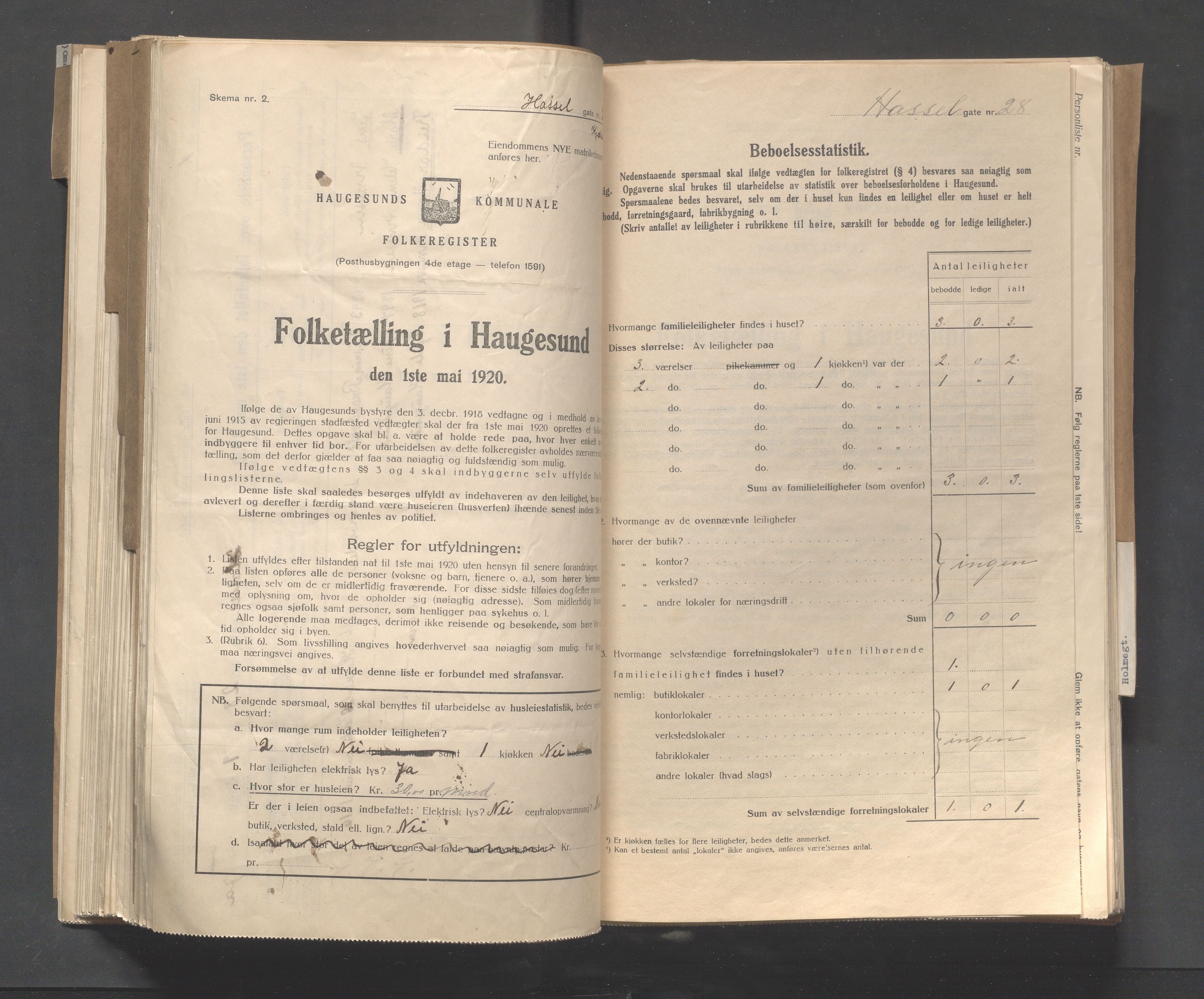 IKAR, Local census 1.5.1920 for Haugesund, 1920, p. 5738