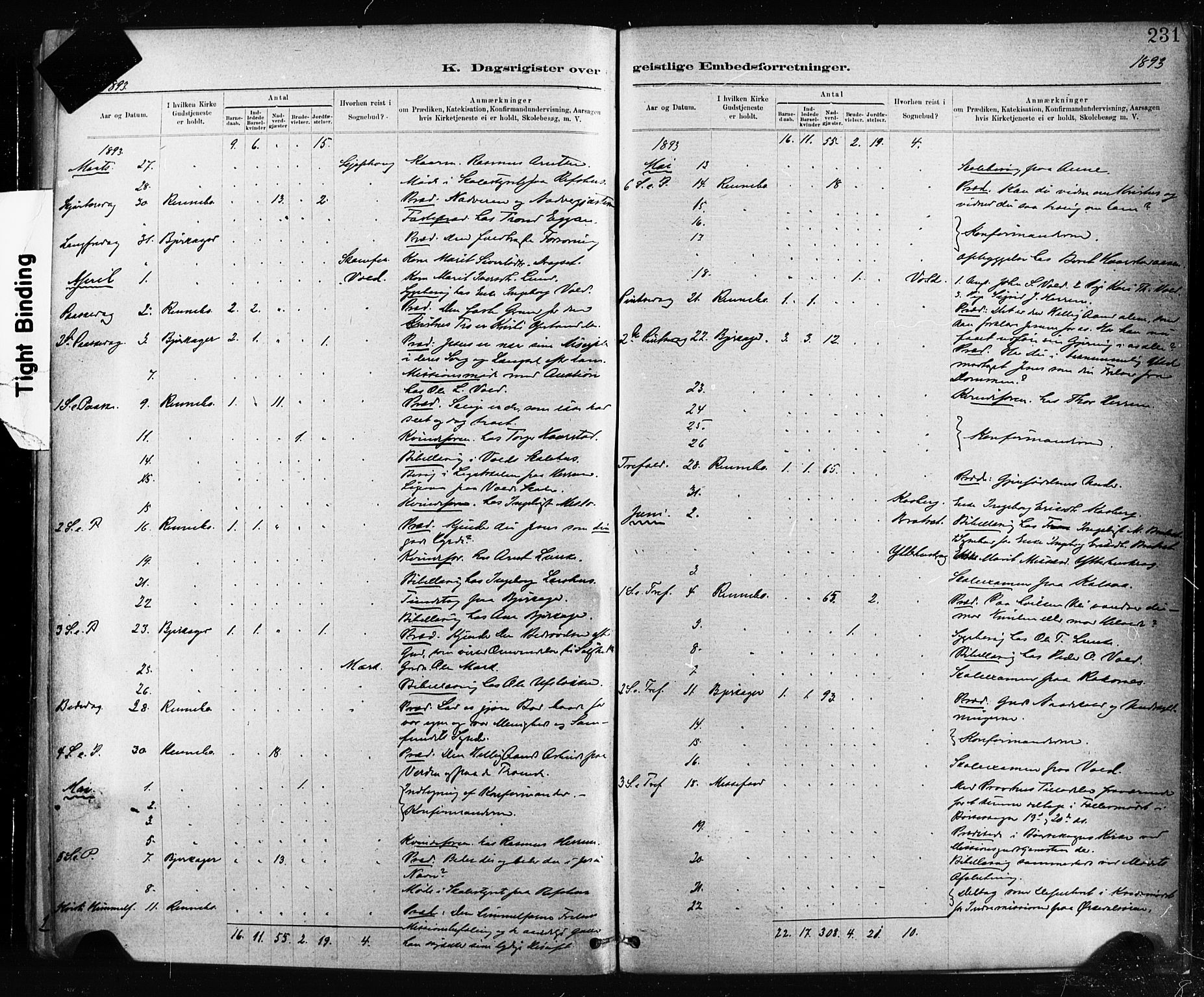 Ministerialprotokoller, klokkerbøker og fødselsregistre - Sør-Trøndelag, SAT/A-1456/674/L0871: Parish register (official) no. 674A03, 1880-1896, p. 231