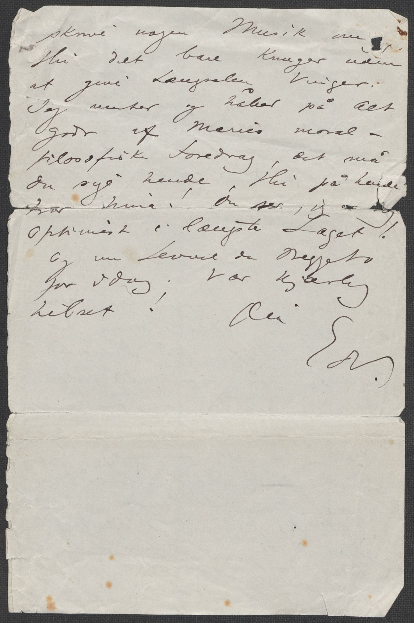 Beyer, Frants, AV/RA-PA-0132/F/L0001: Brev fra Edvard Grieg til Frantz Beyer og "En del optegnelser som kan tjene til kommentar til brevene" av Marie Beyer, 1872-1907, p. 194