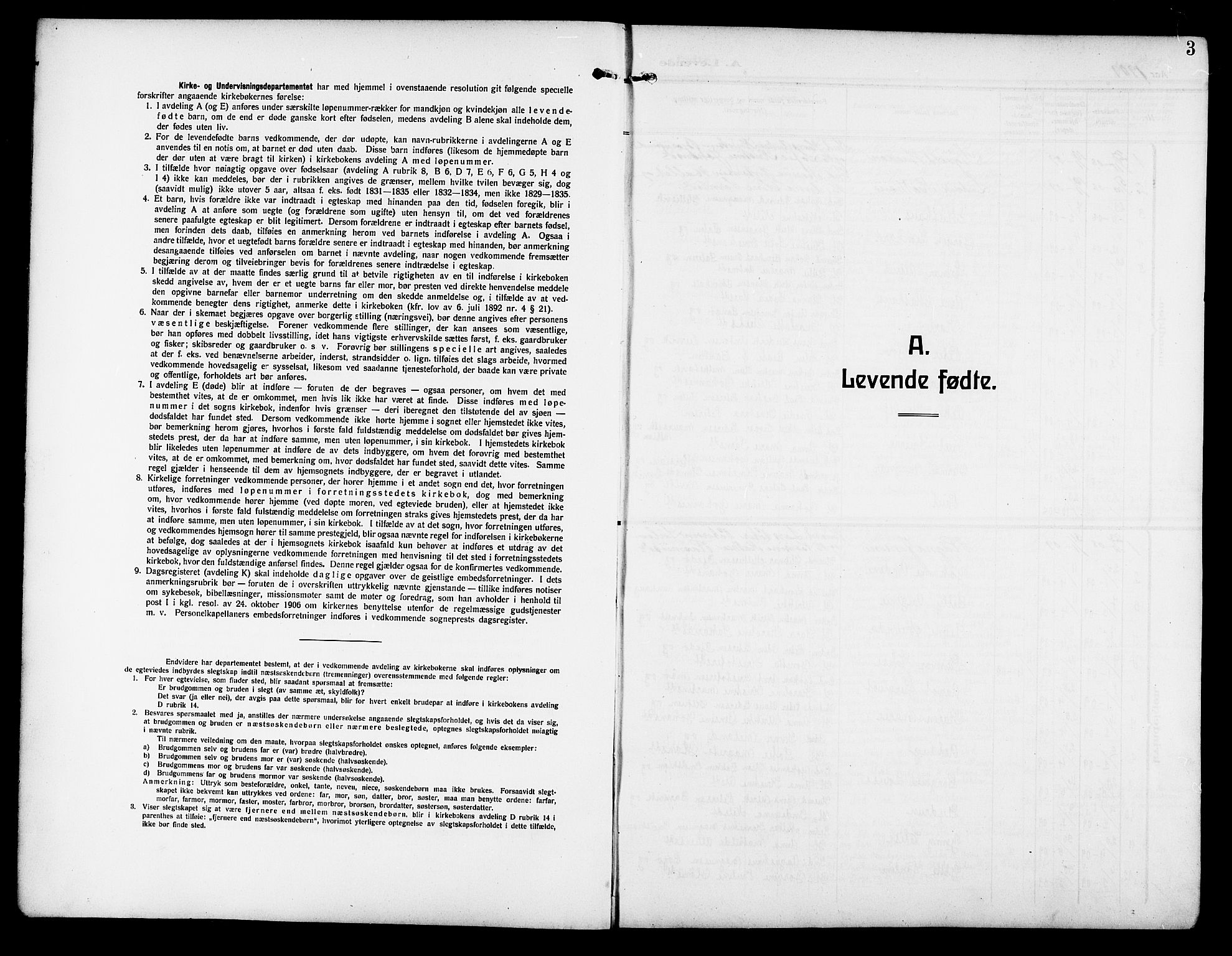 Ministerialprotokoller, klokkerbøker og fødselsregistre - Sør-Trøndelag, SAT/A-1456/640/L0588: Parish register (copy) no. 640C05, 1909-1922, p. 3