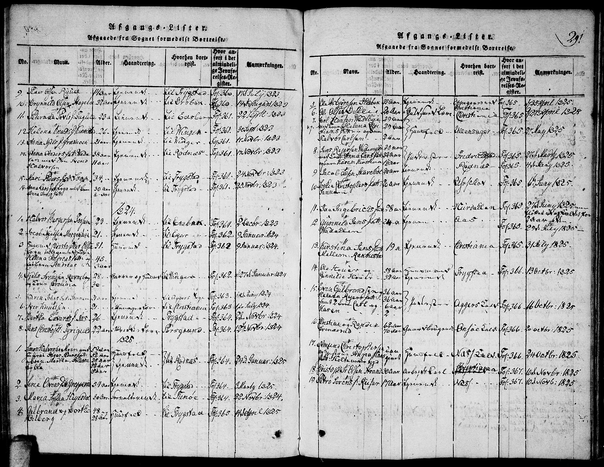 Høland prestekontor Kirkebøker, AV/SAO-A-10346a/F/Fa/L0007: Parish register (official) no. I 7, 1814-1827, p. 291