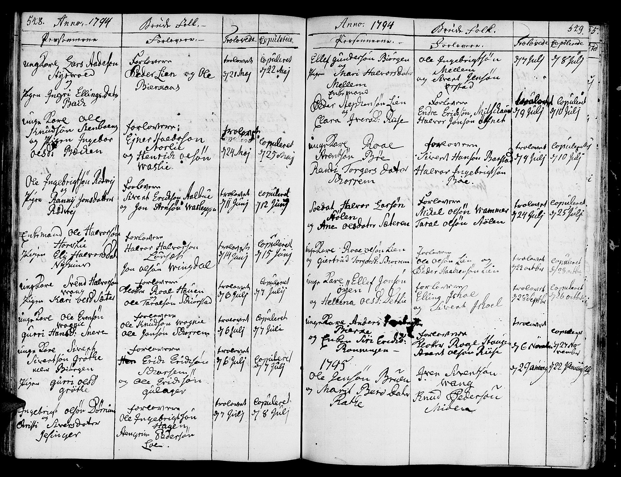 Ministerialprotokoller, klokkerbøker og fødselsregistre - Sør-Trøndelag, SAT/A-1456/678/L0893: Parish register (official) no. 678A03, 1792-1805, p. 548-549
