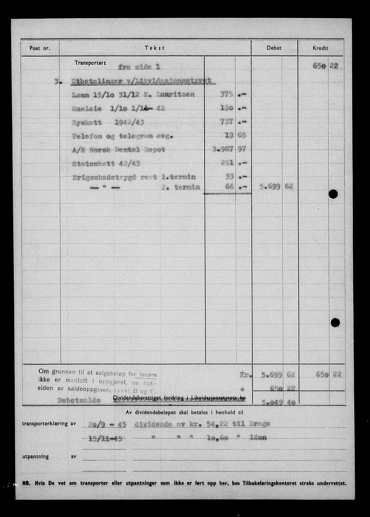 Justisdepartementet, Tilbakeføringskontoret for inndratte formuer, RA/S-1564/H/Hc/Hcd/L0991: --, 1945-1947, p. 48