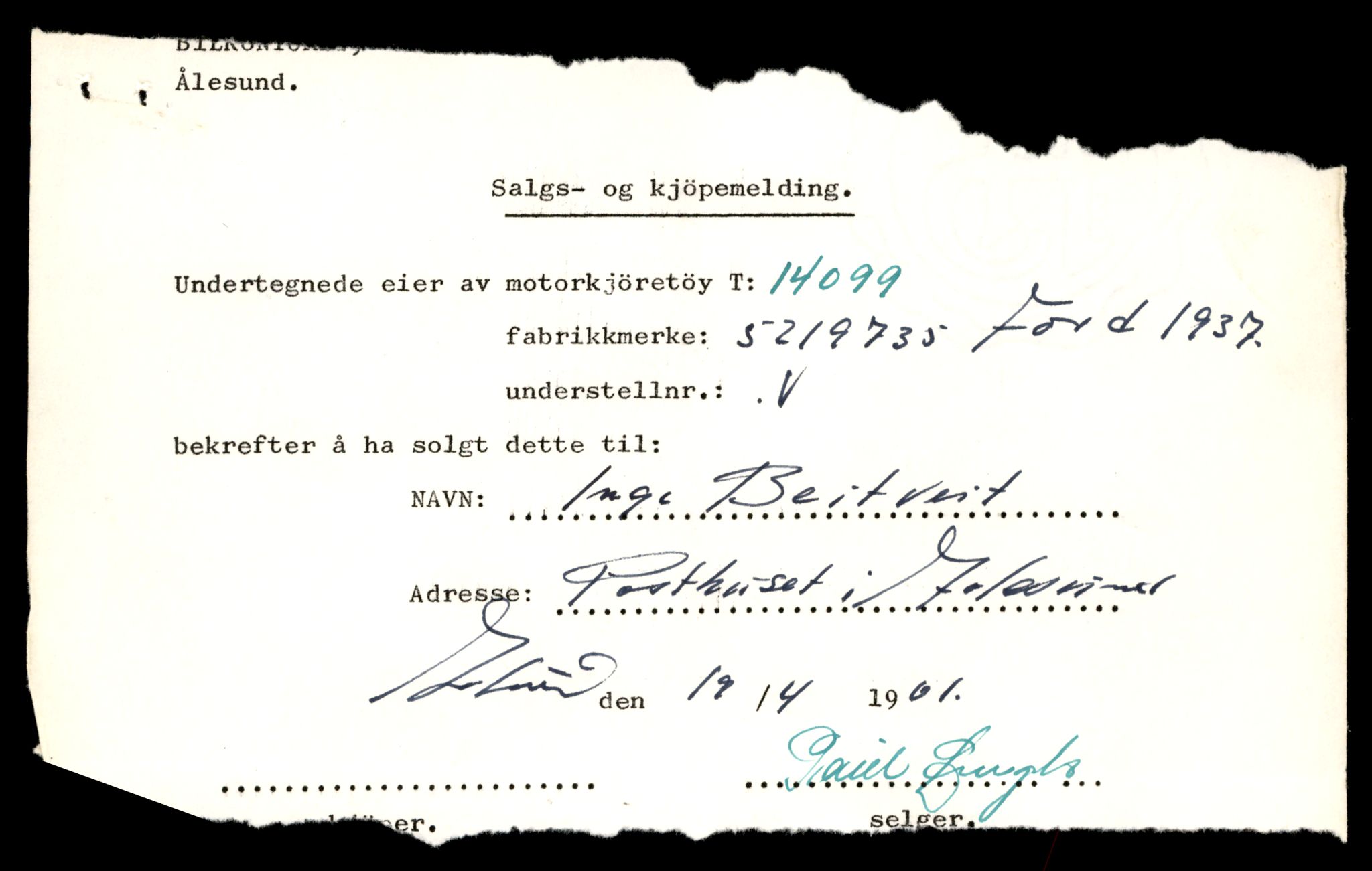 Møre og Romsdal vegkontor - Ålesund trafikkstasjon, AV/SAT-A-4099/F/Fe/L0043: Registreringskort for kjøretøy T 14080 - T 14204, 1927-1998, p. 483