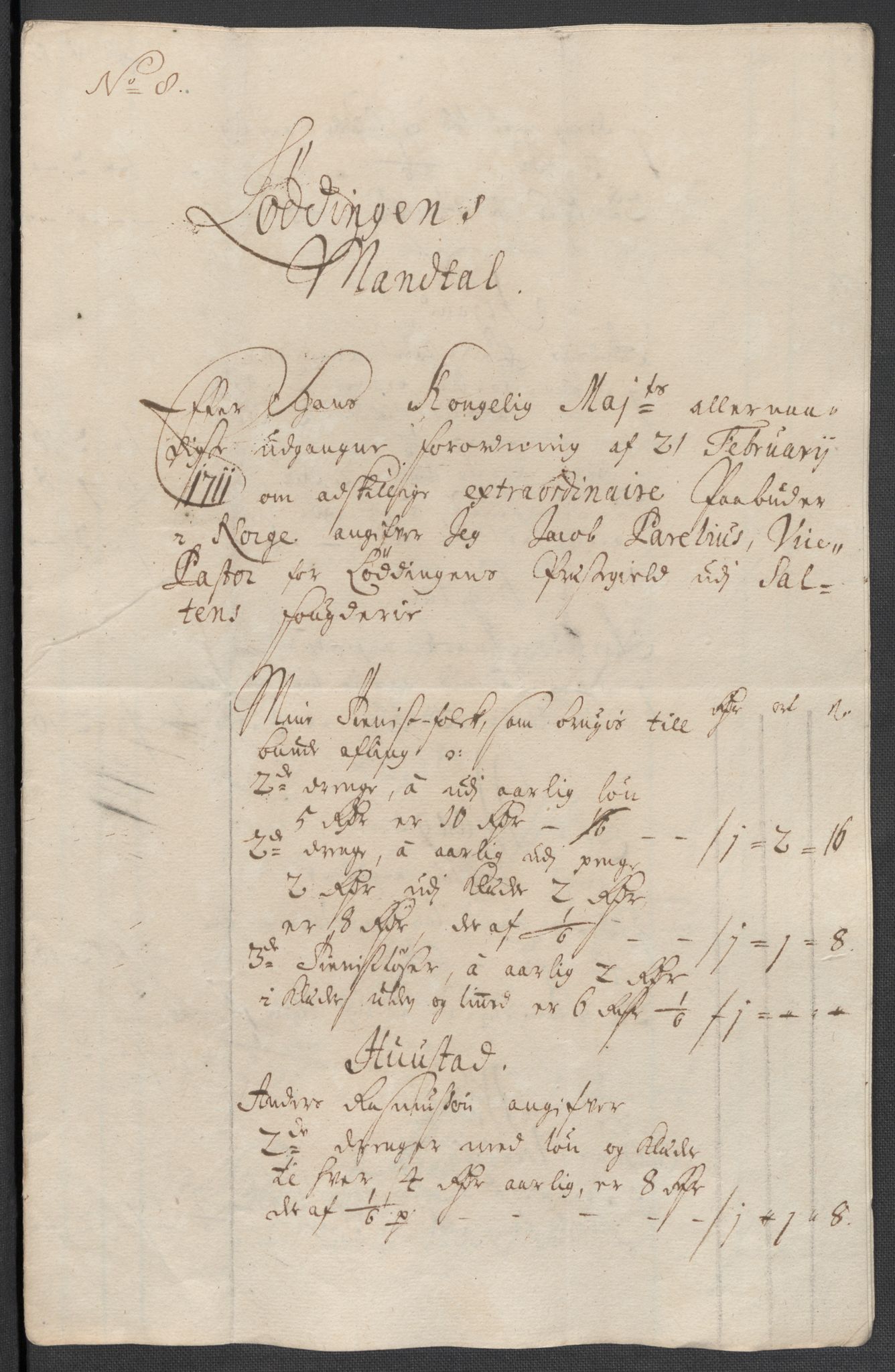 Rentekammeret inntil 1814, Reviderte regnskaper, Fogderegnskap, RA/EA-4092/R66/L4582: Fogderegnskap Salten, 1711-1712, p. 187