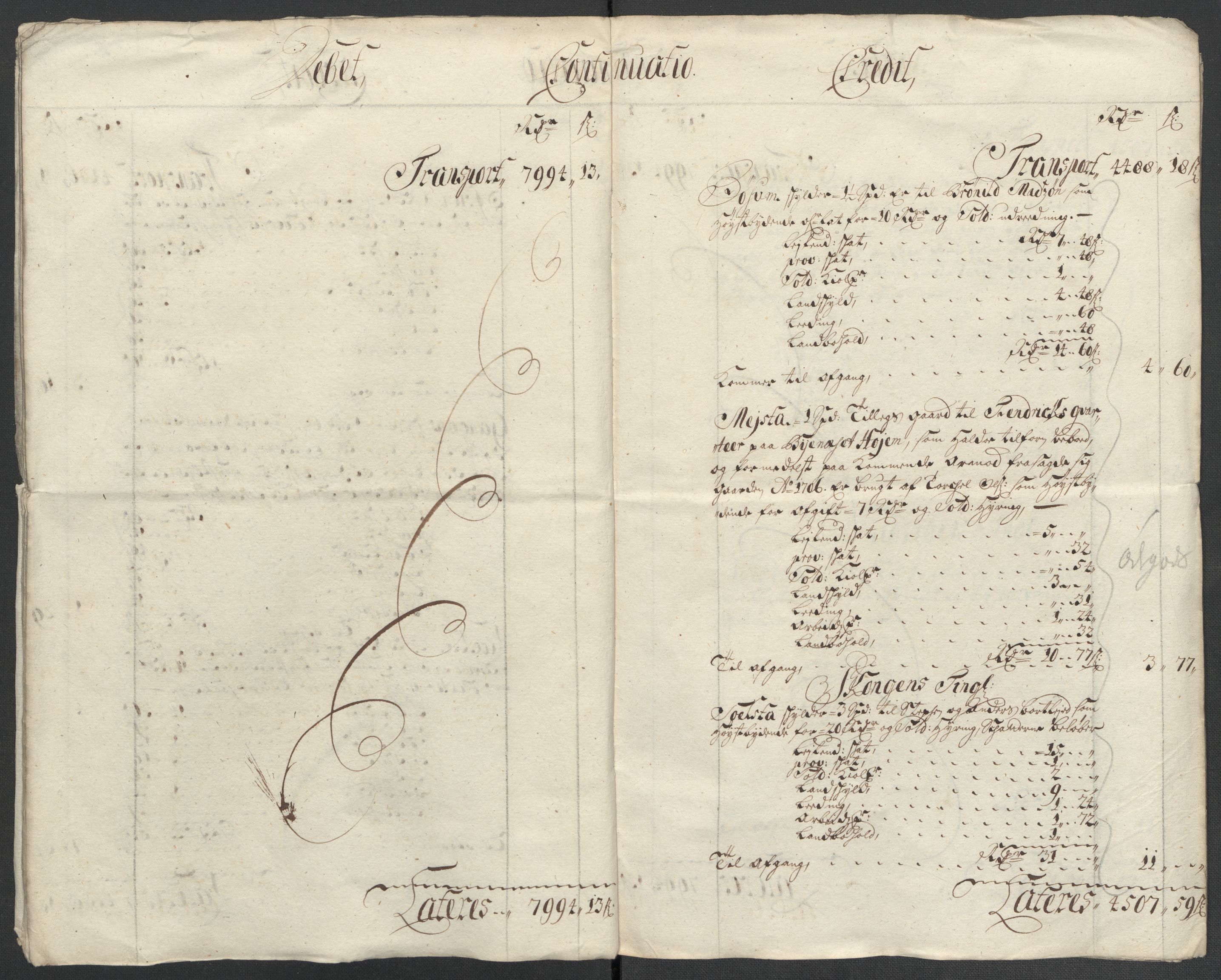 Rentekammeret inntil 1814, Reviderte regnskaper, Fogderegnskap, AV/RA-EA-4092/R61/L4110: Fogderegnskap Strinda og Selbu, 1707-1708, p. 10