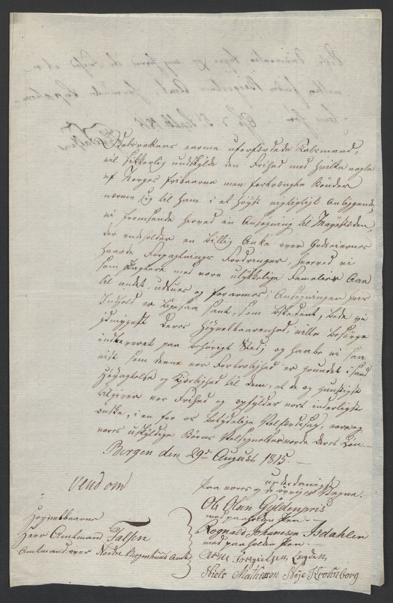 Christie, Wilhelm Frimann Koren, AV/RA-PA-0014/F/L0005: Christies dokumenter fra Stortinget, 1815-1816, p. 646