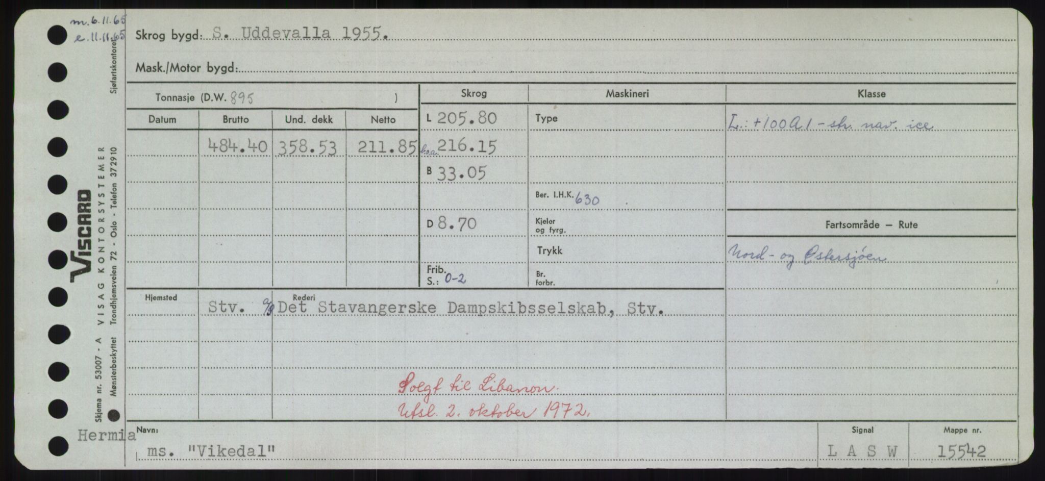 Sjøfartsdirektoratet med forløpere, Skipsmålingen, AV/RA-S-1627/H/Hd/L0041: Fartøy, Vi-Ås, p. 115