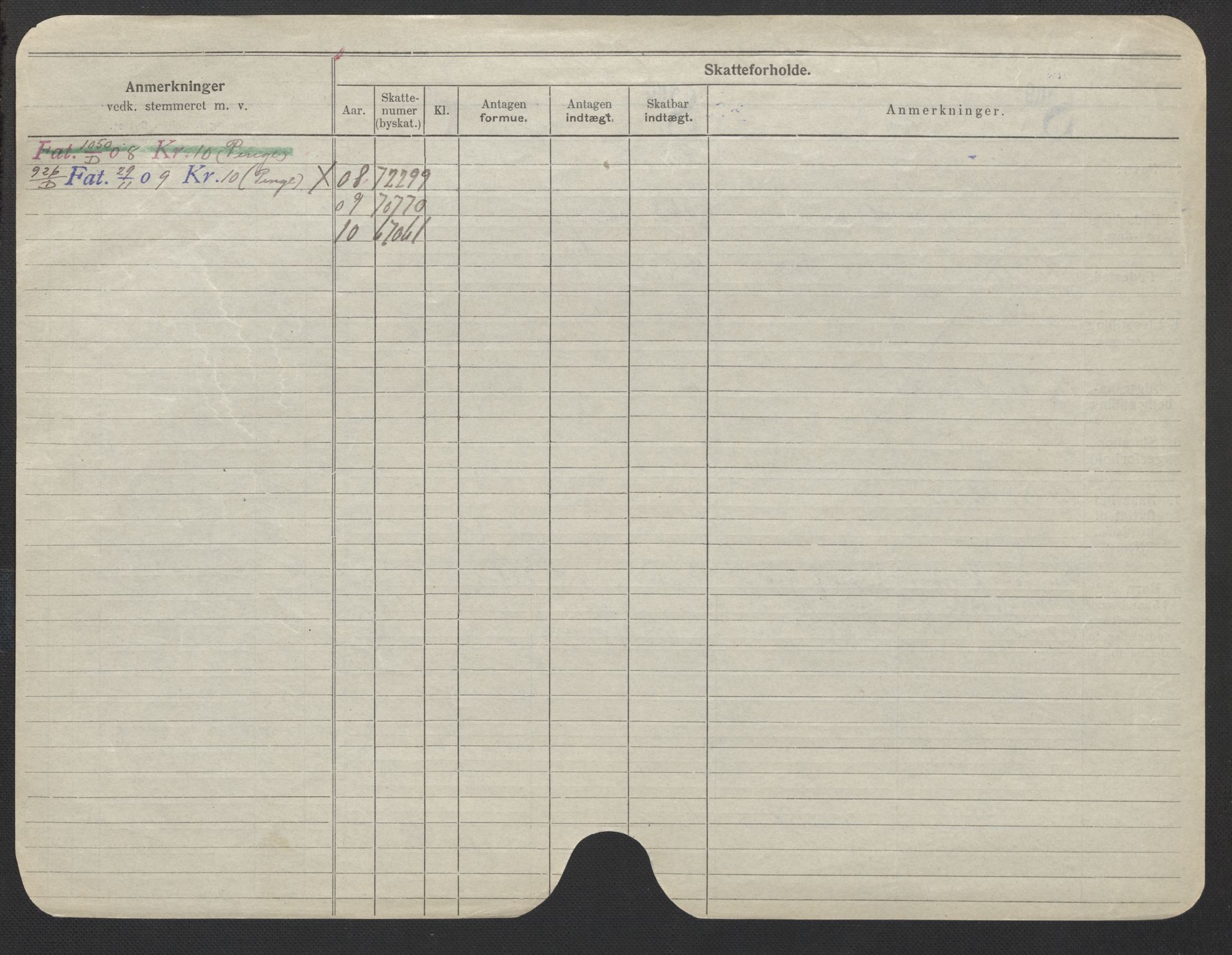 Oslo folkeregister, Registerkort, SAO/A-11715/F/Fa/Fac/L0022: Kvinner, 1906-1914, p. 29b
