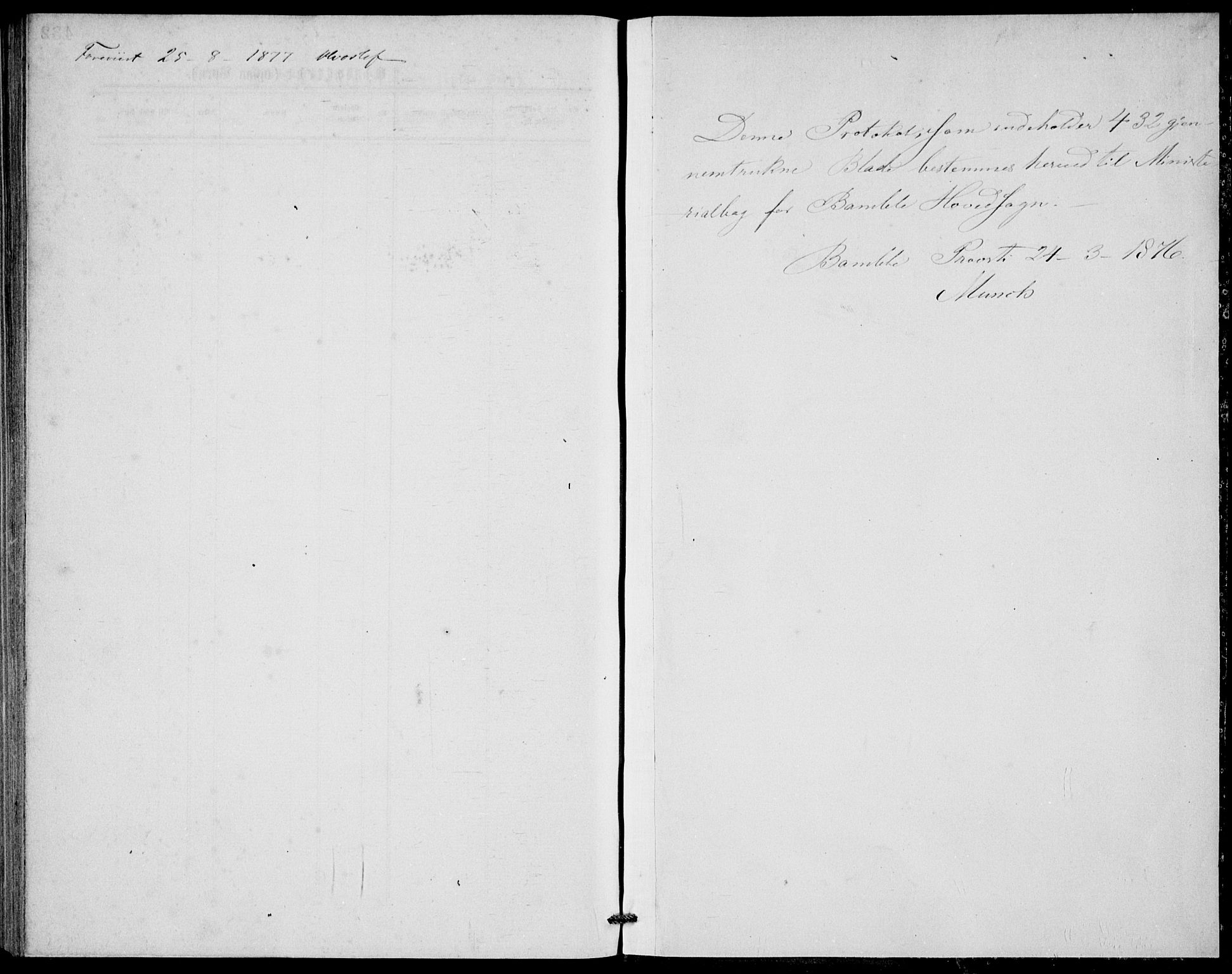 Bamble kirkebøker, AV/SAKO-A-253/G/Ga/L0007: Parish register (copy) no. I 7, 1876-1877