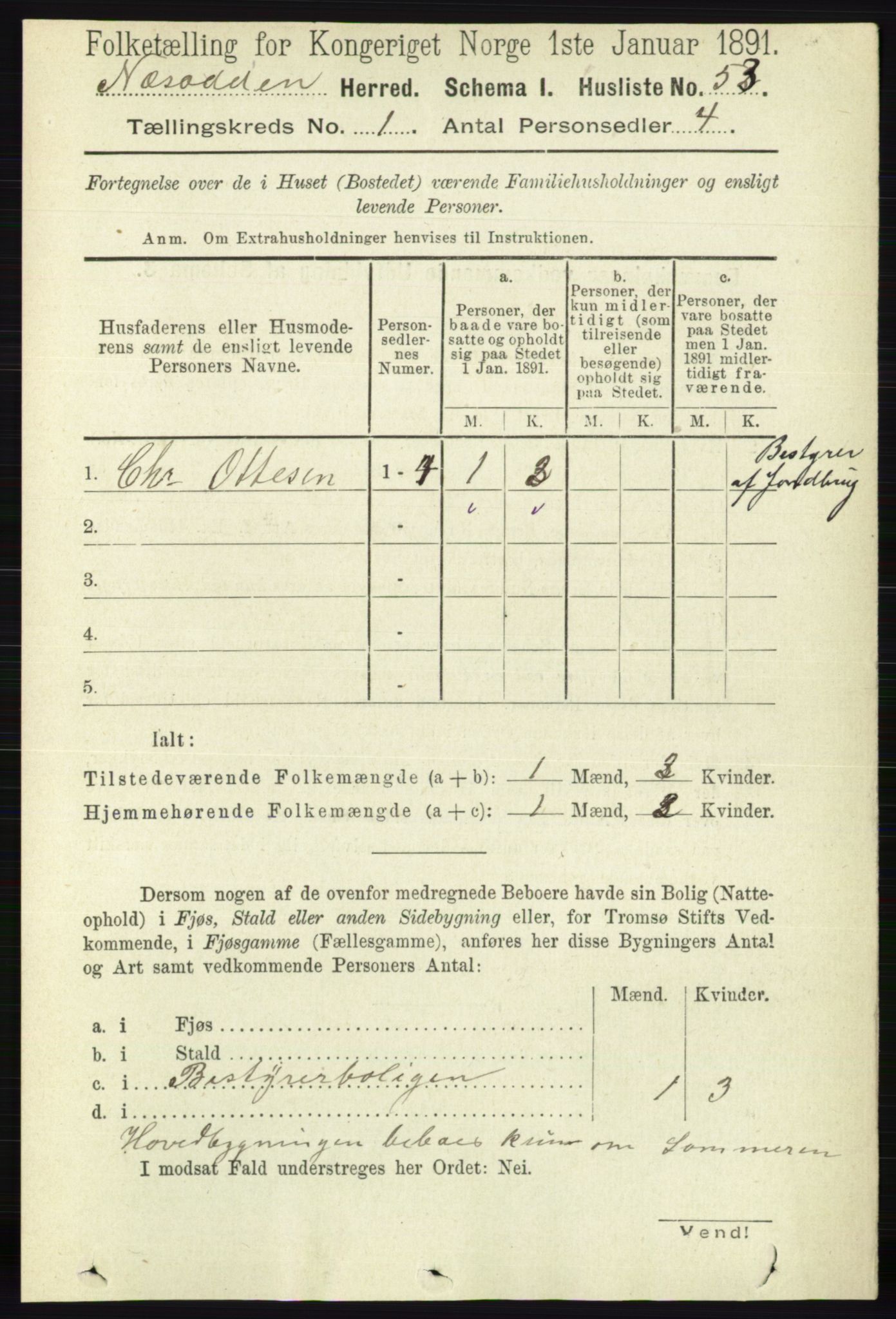 RA, 1891 census for 0216 Nesodden, 1891, p. 63