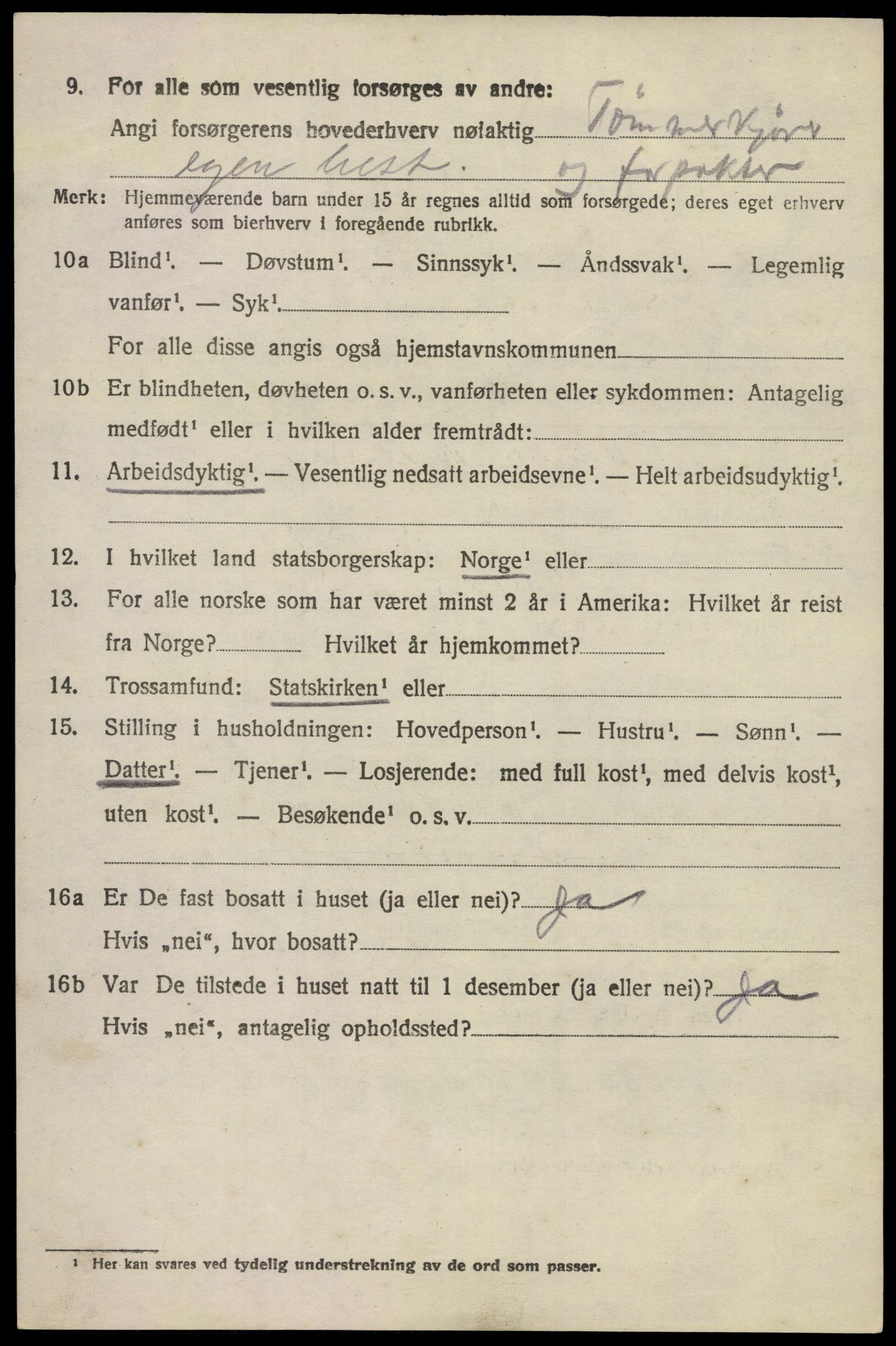 SAKO, 1920 census for Hedrum, 1920, p. 9888