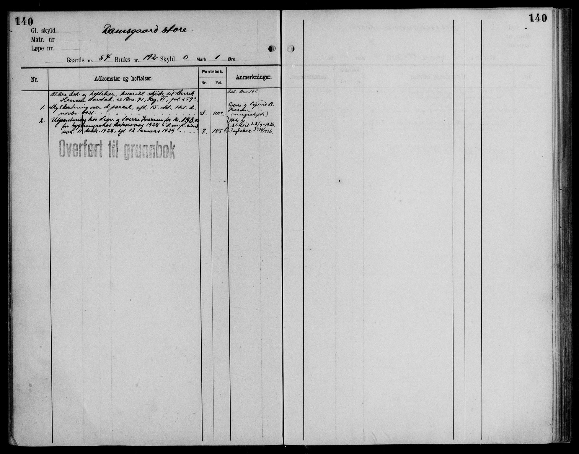 Midhordland sorenskriveri, AV/SAB-A-3001/1/G/Ga/Gab/L0115: Mortgage register no. II.A.b.115, p. 140