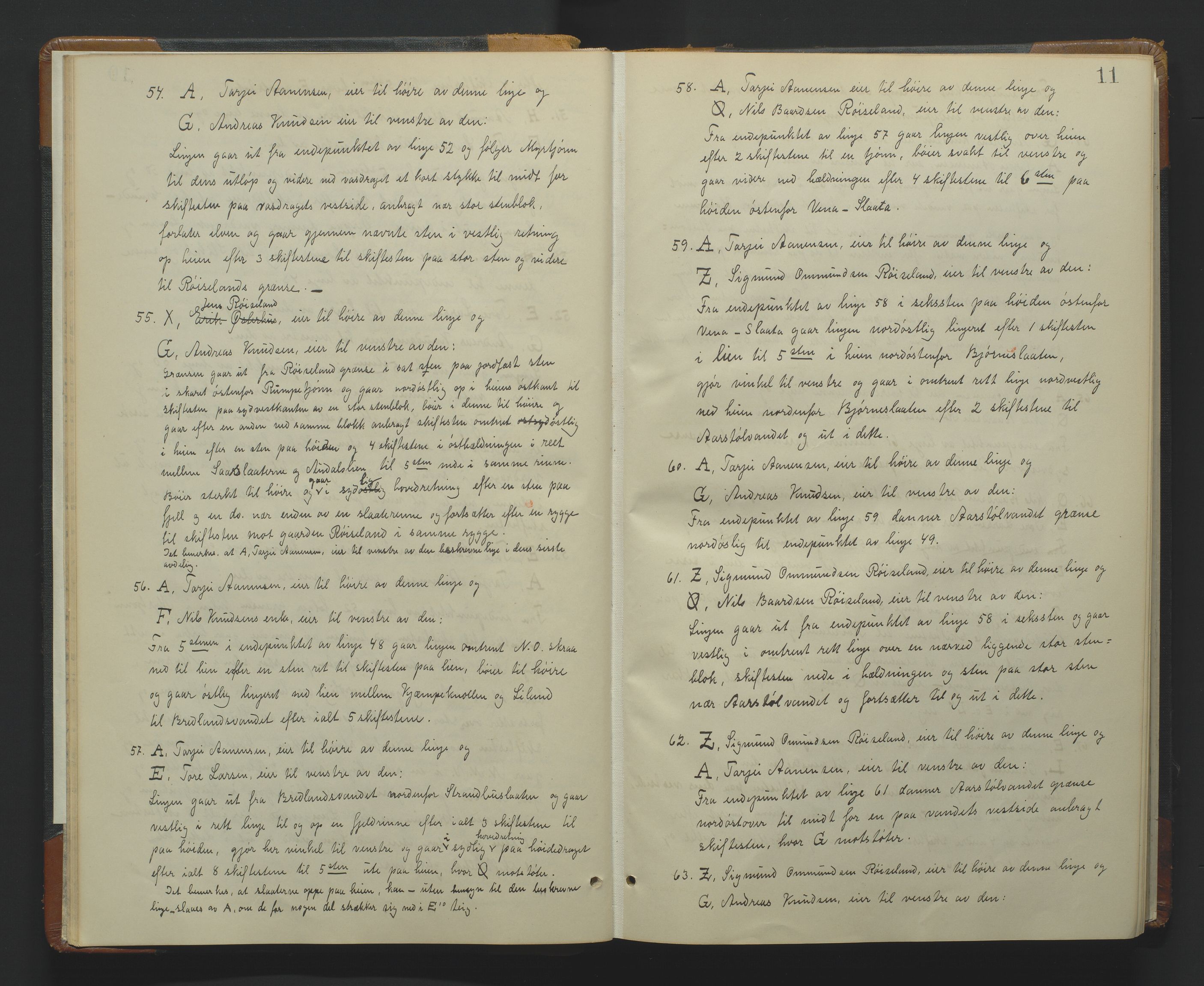 Utskiftningsformannen i Lister og Mandal amt, AV/SAK-1541-0003/F/Fa/Fac/L0002: Utskiftningsprotokoll med gårdsregister, Mandal domssokn, nr 1-b, 1926-1935