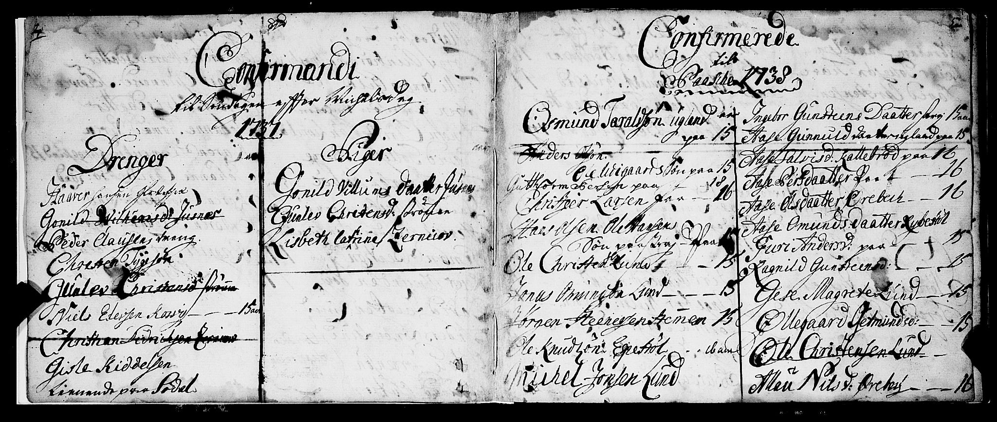 Oddernes sokneprestkontor, AV/SAK-1111-0033/F/Fa/Faa/L0003: Parish register (official) no. A 3, 1736-1795, p. 4-5