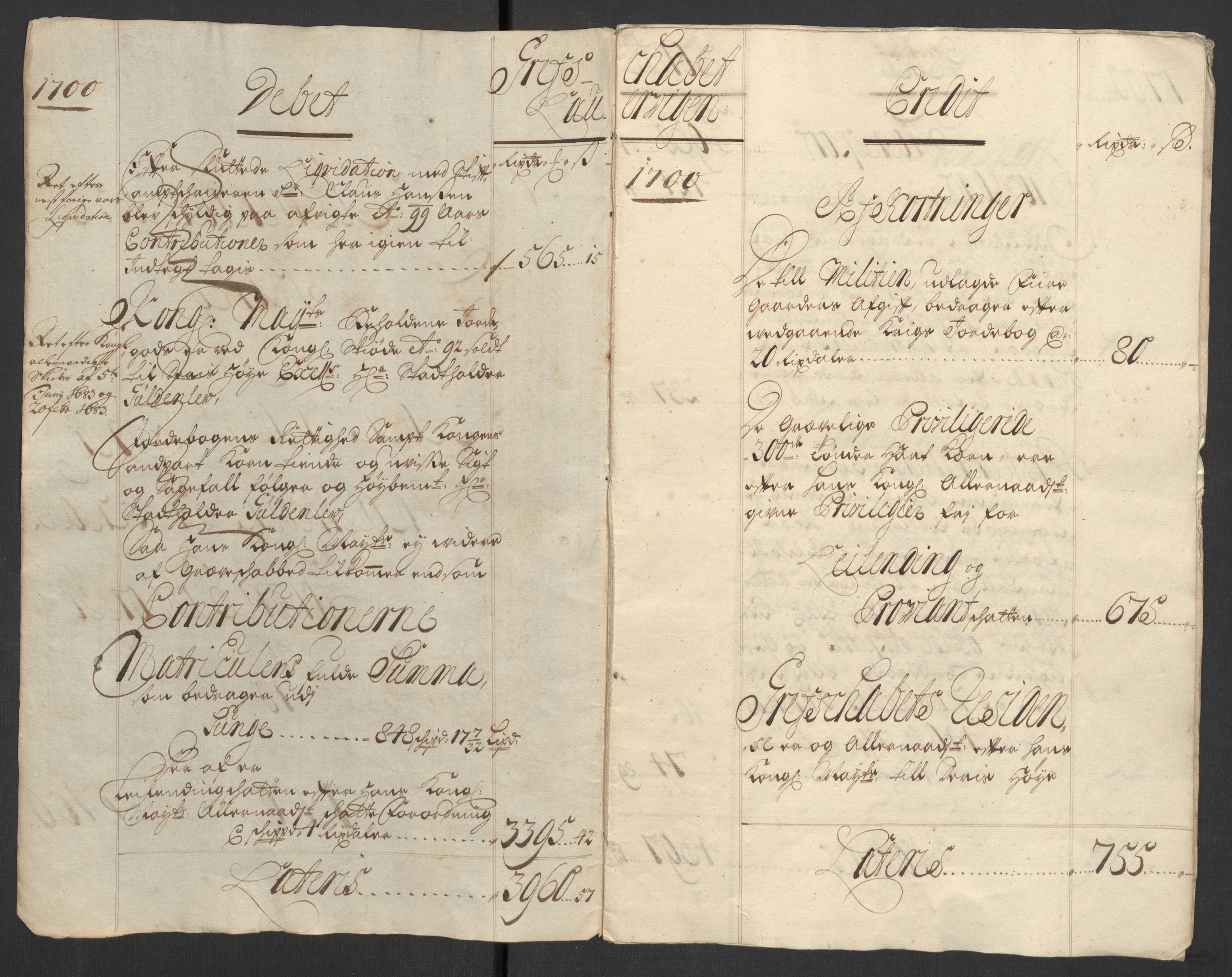 Rentekammeret inntil 1814, Reviderte regnskaper, Fogderegnskap, RA/EA-4092/R33/L1976: Fogderegnskap Larvik grevskap, 1698-1701, p. 179