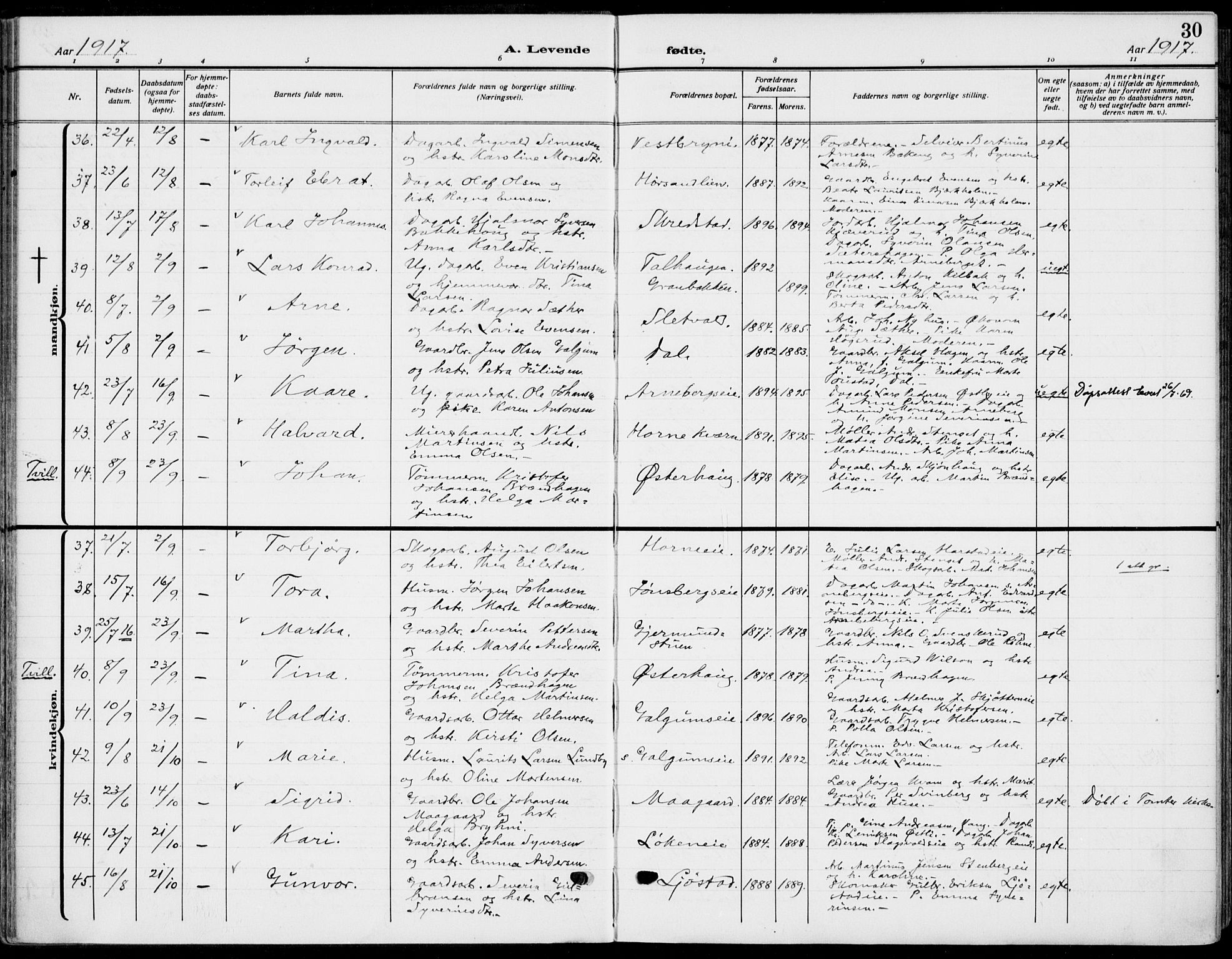 Romedal prestekontor, AV/SAH-PREST-004/K/L0012: Parish register (official) no. 12, 1913-1935, p. 30