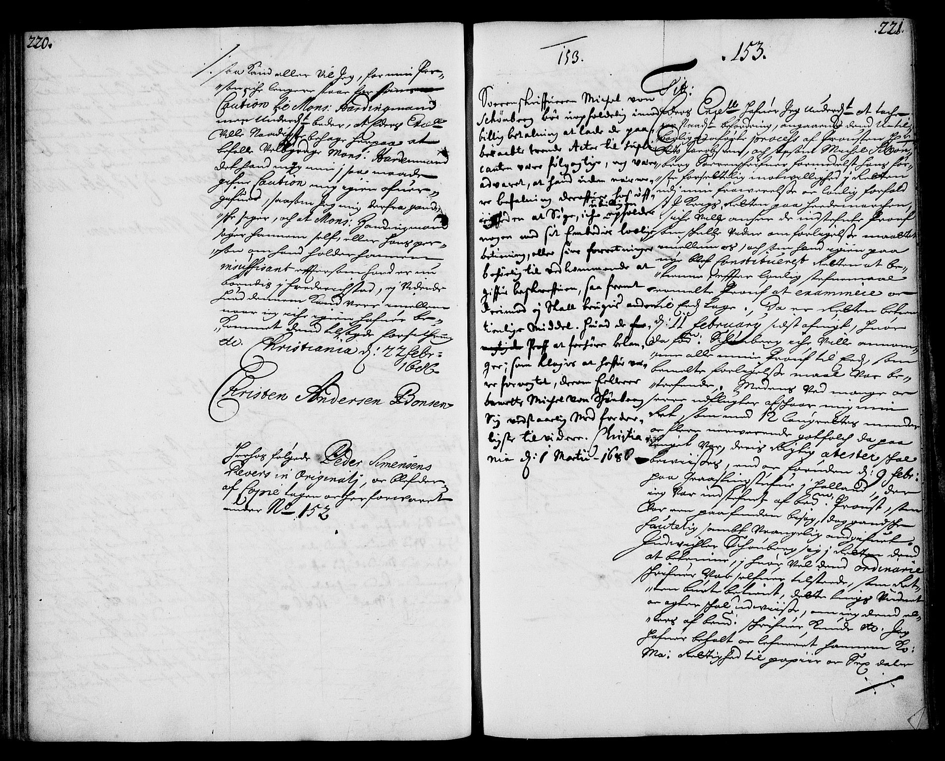 Stattholderembetet 1572-1771, AV/RA-EA-2870/Ae/L0002: Supplikasjons- og resolusjonsprotokoll, 1686, p. 220-221