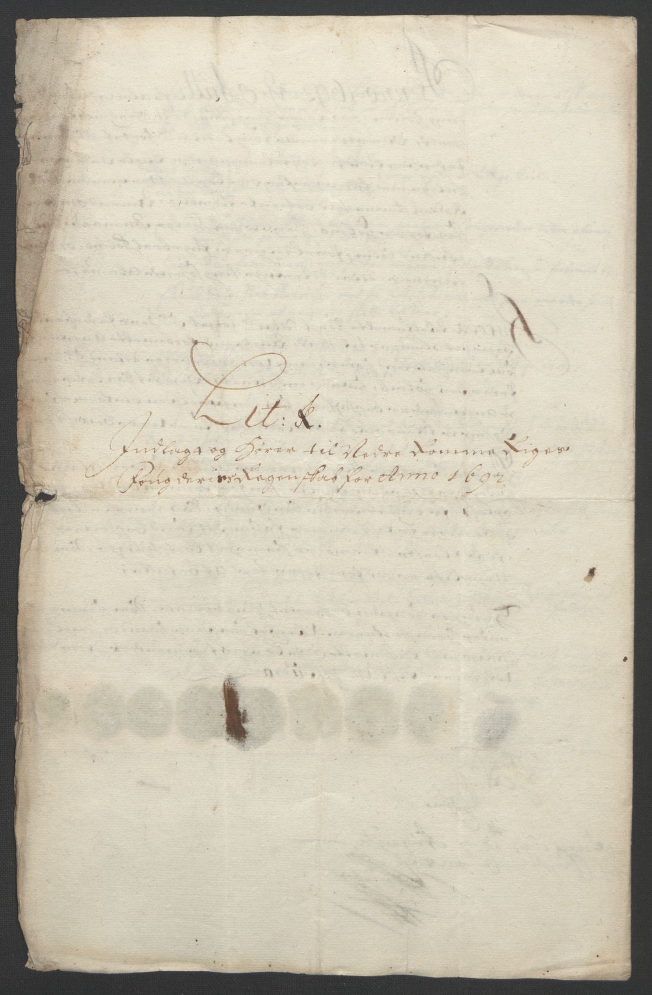 Rentekammeret inntil 1814, Reviderte regnskaper, Fogderegnskap, AV/RA-EA-4092/R11/L0577: Fogderegnskap Nedre Romerike, 1692, p. 197