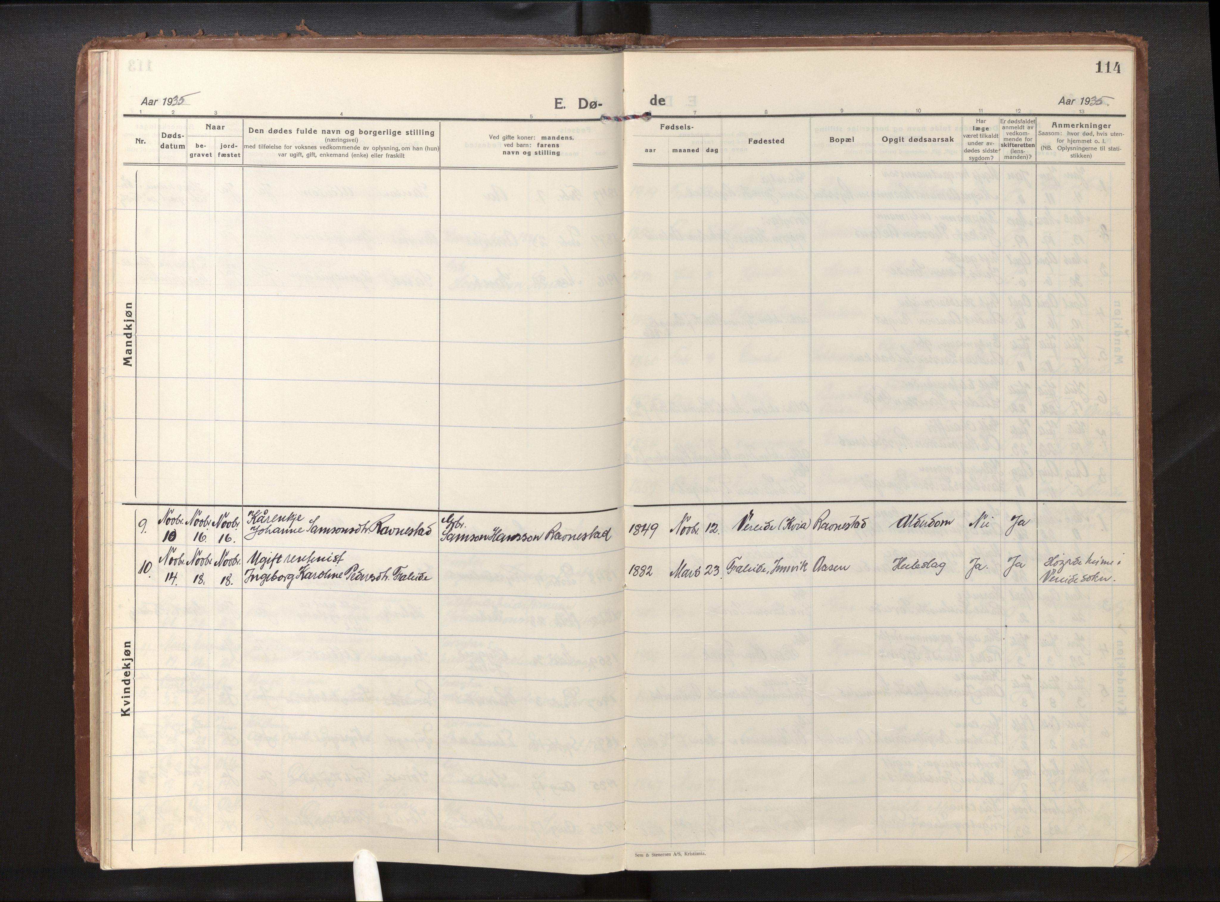 Gloppen sokneprestembete, AV/SAB-A-80101/H/Haa/Haad/L0003: Parish register (official) no. D 3, 1926-1950, p. 113b-114a