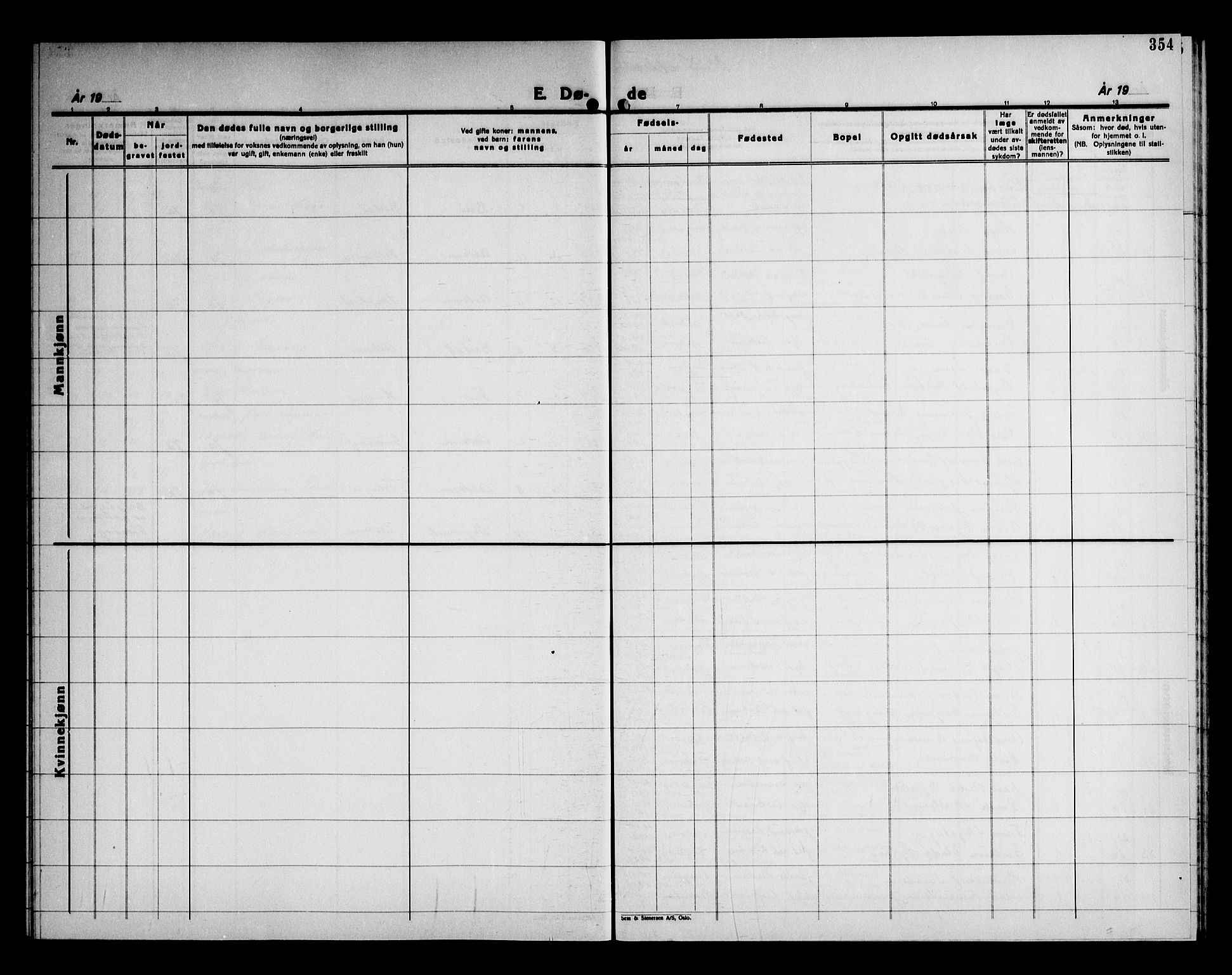 Askim prestekontor Kirkebøker, AV/SAO-A-10900/G/Ga/L0004: Parish register (copy) no. 4, 1938-1947, p. 354