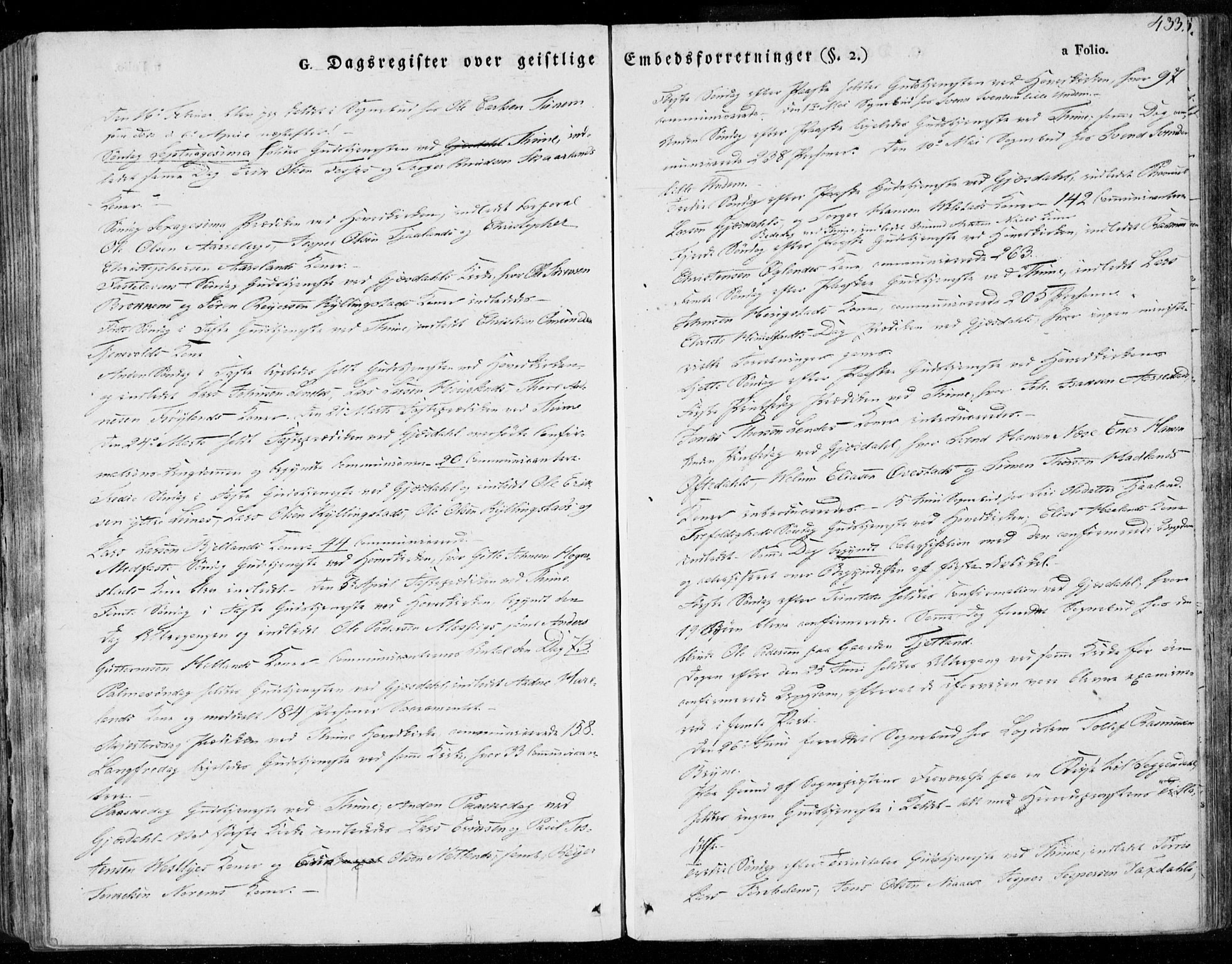 Lye sokneprestkontor, AV/SAST-A-101794/001/30BA/L0004: Parish register (official) no. A 4, 1826-1841, p. 433