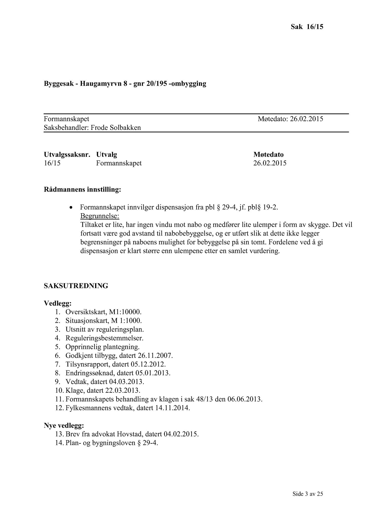 Klæbu Kommune, TRKO/KK/02-FS/L008: Formannsskapet - Møtedokumenter, 2015, p. 430