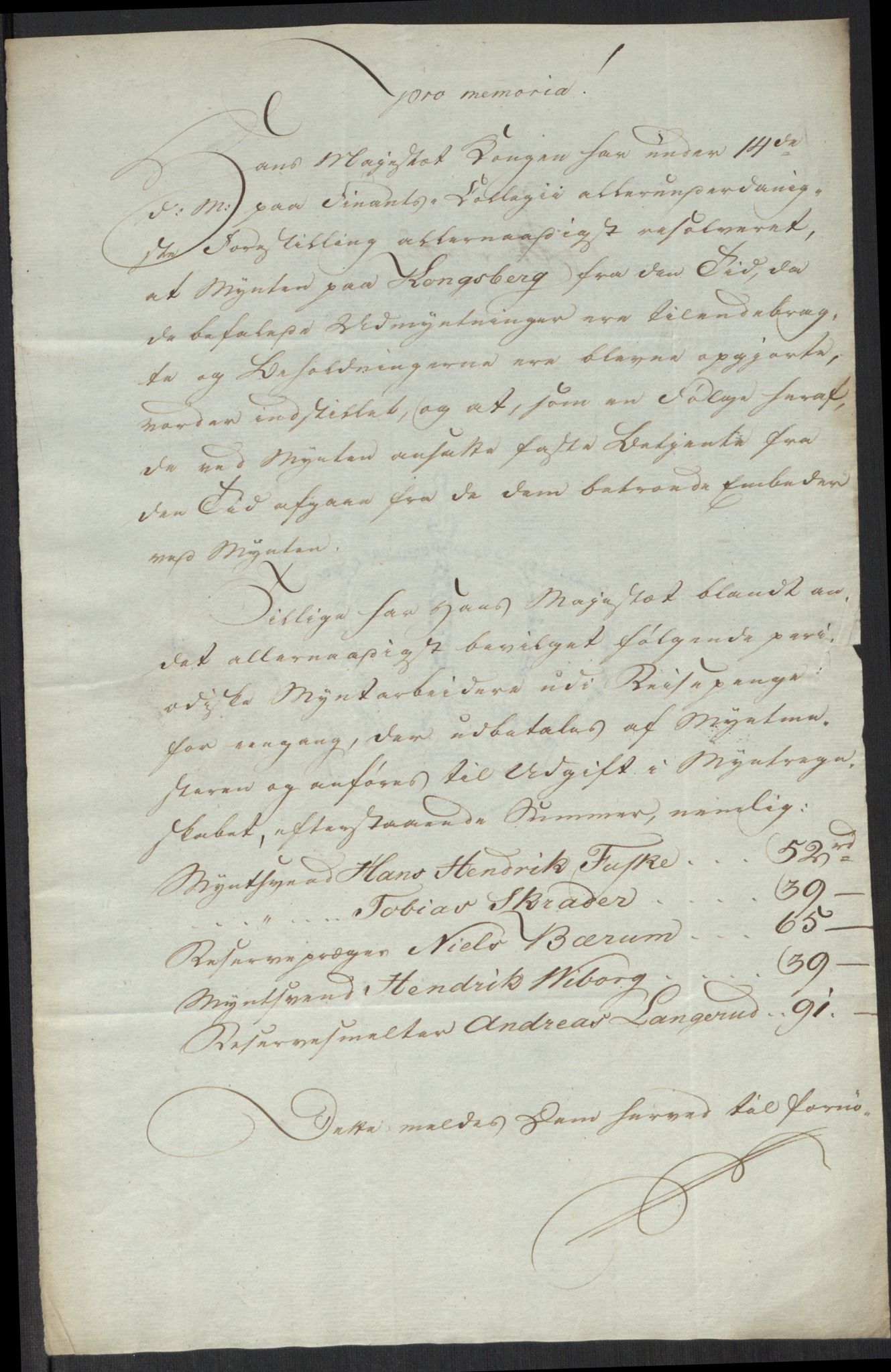 Rentekammeret inntil 1814, Realistisk ordnet avdeling, AV/RA-EA-4070/Oa/L0008: [Y6]: Embetsbrev til myntmesteren på Kongsberg (1797-1806 og 1808-1813), 1797-1813, p. 306