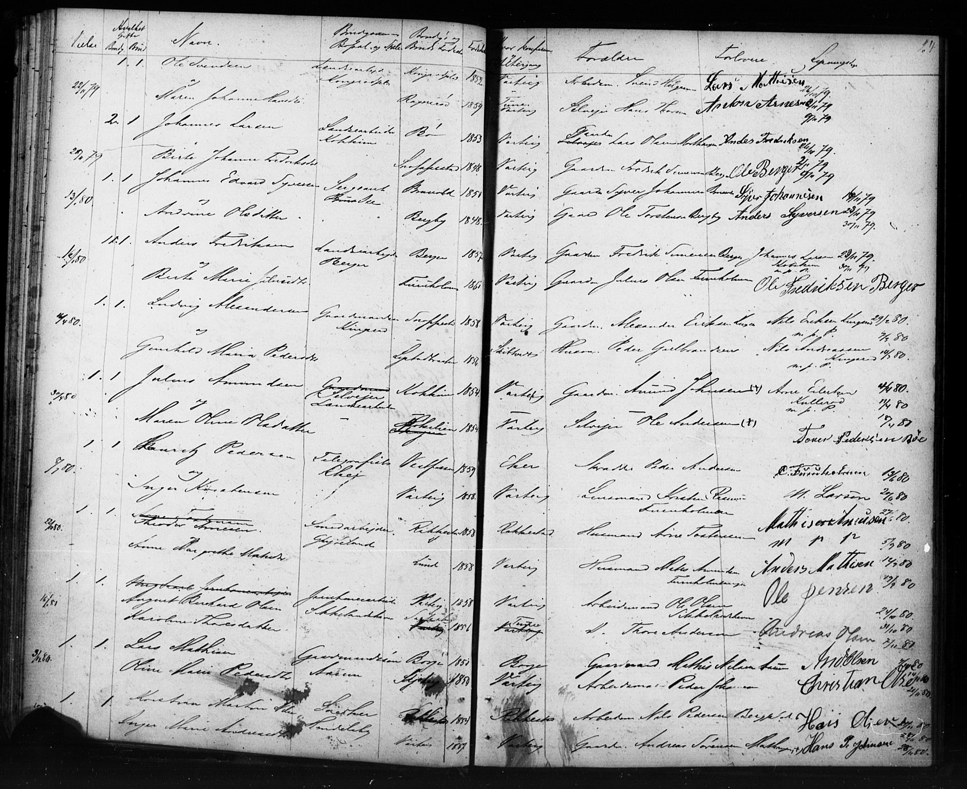 Varteig prestekontor Kirkebøker, AV/SAO-A-10447a/H/Ha/L0001: Banns register no. 1, 1861-1916, p. 24