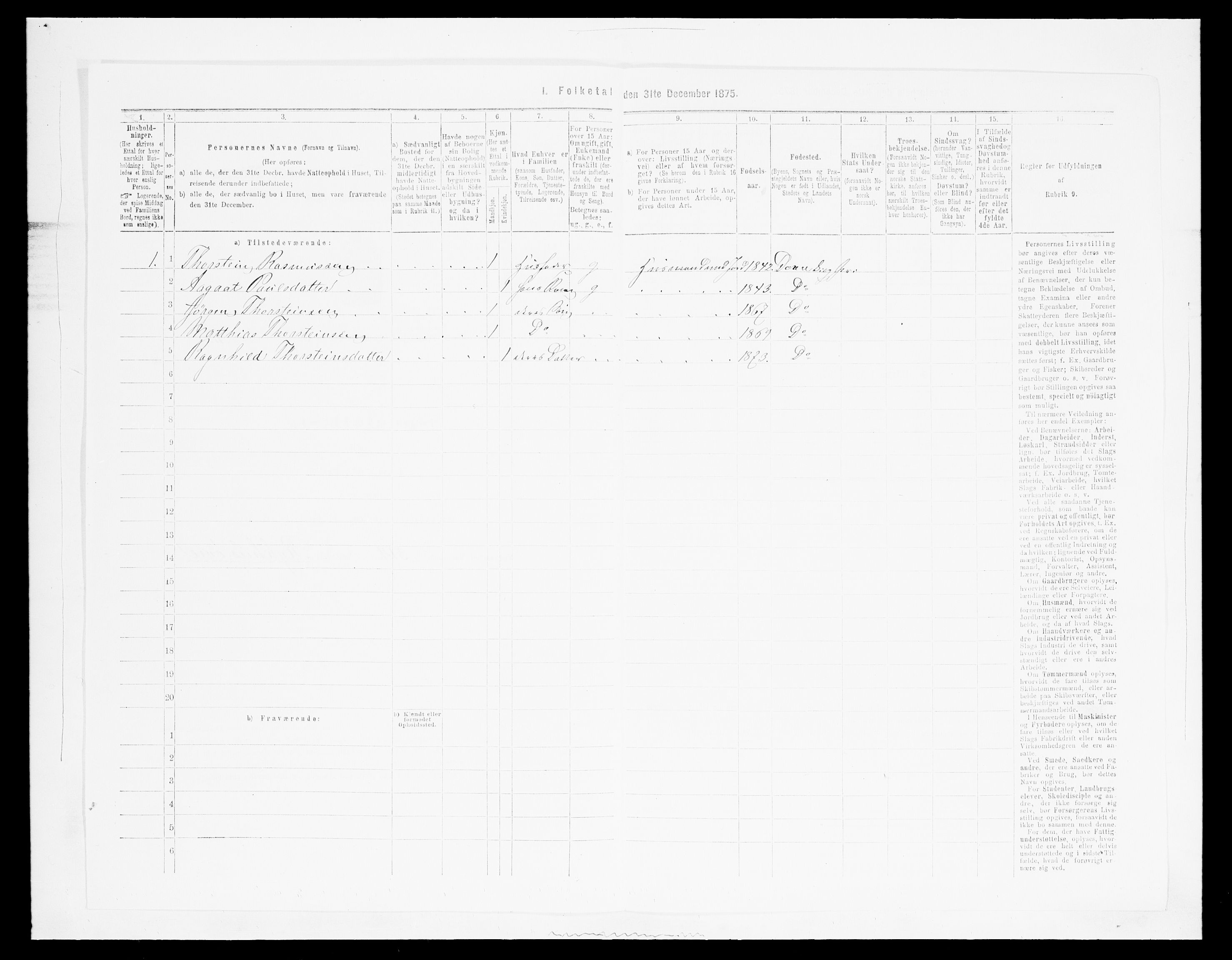 SAH, 1875 census for 0511P Dovre, 1875, p. 479